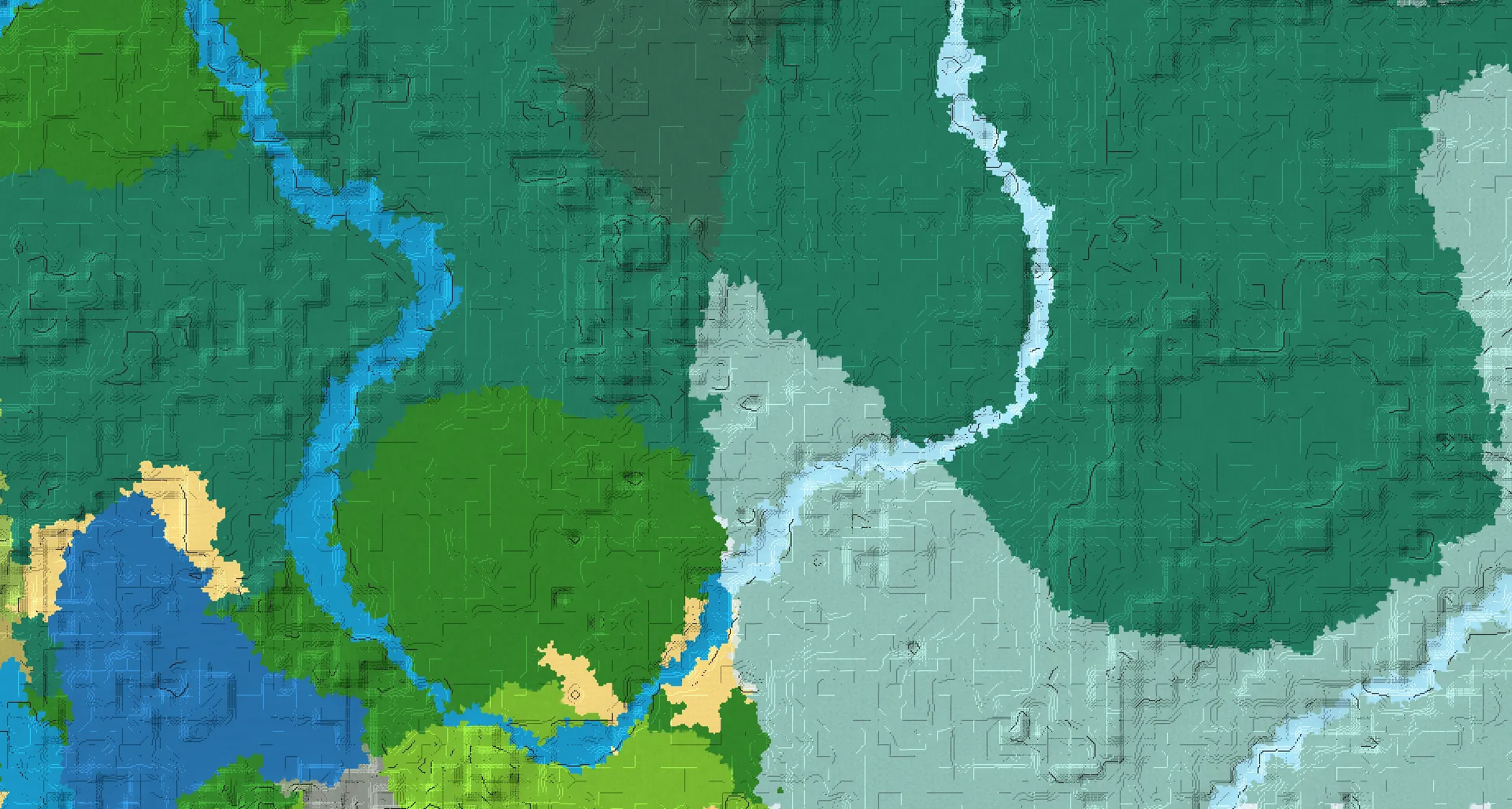 Seed map — Trail Ruins East of a Taiga Start