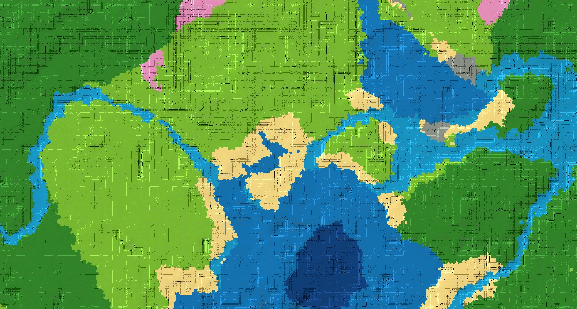 Seed map — Buried Treasure Southeast of a Dripstone Caves Start