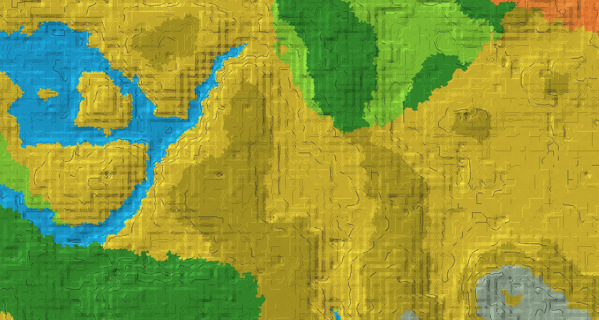 Seed map — Pillager Outpost South of a Dripstone Caves Start