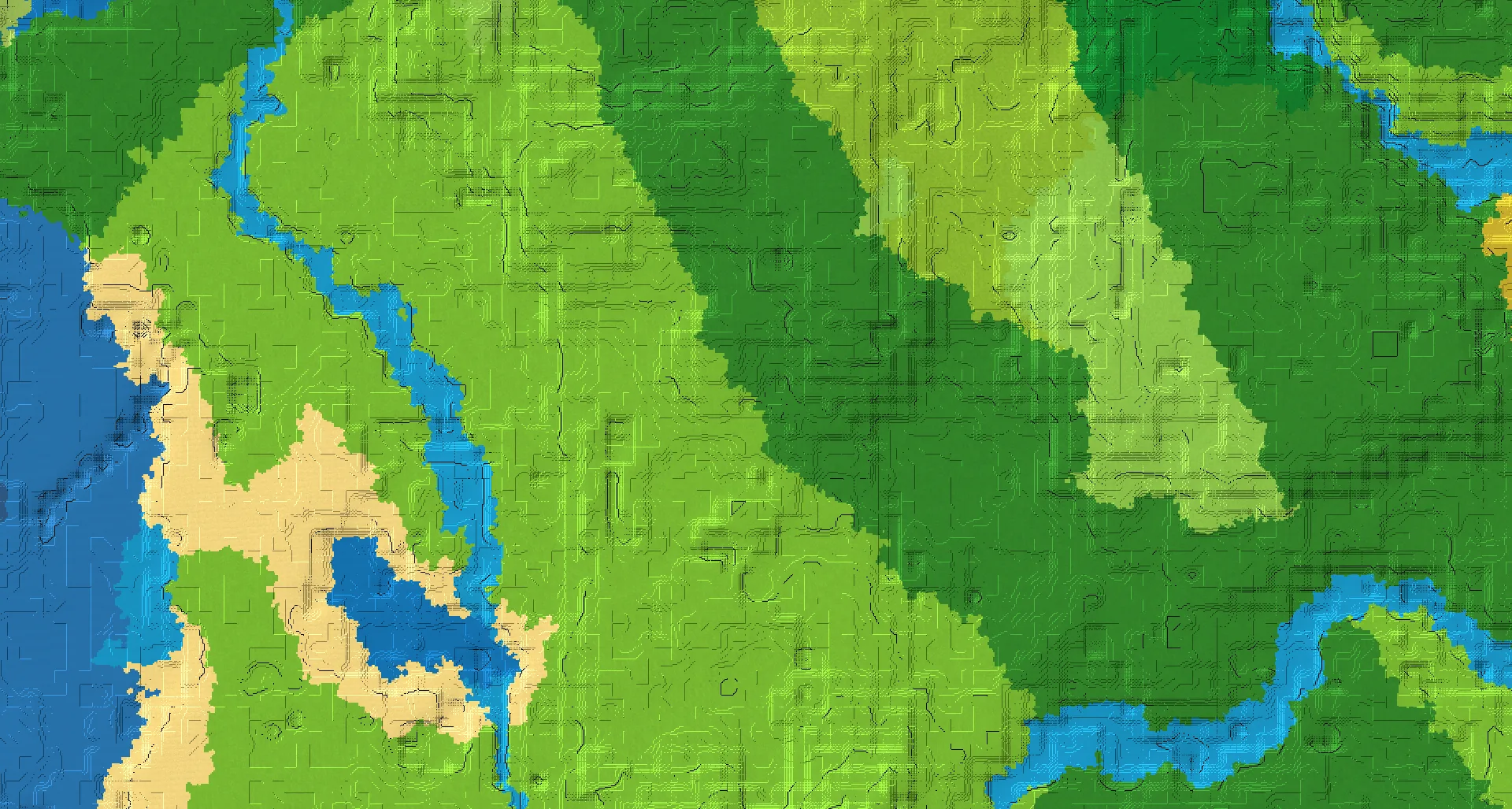 Seed map — Hillside plains village and Riverside plains village