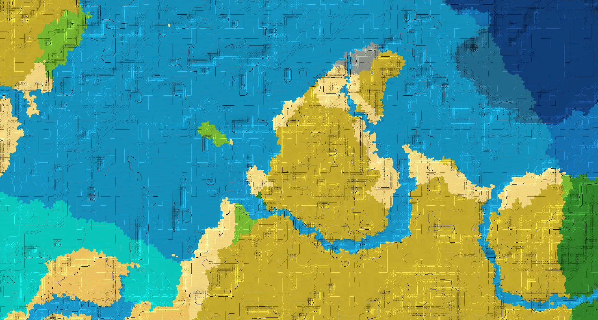 Seed map — Savanna and badlands border