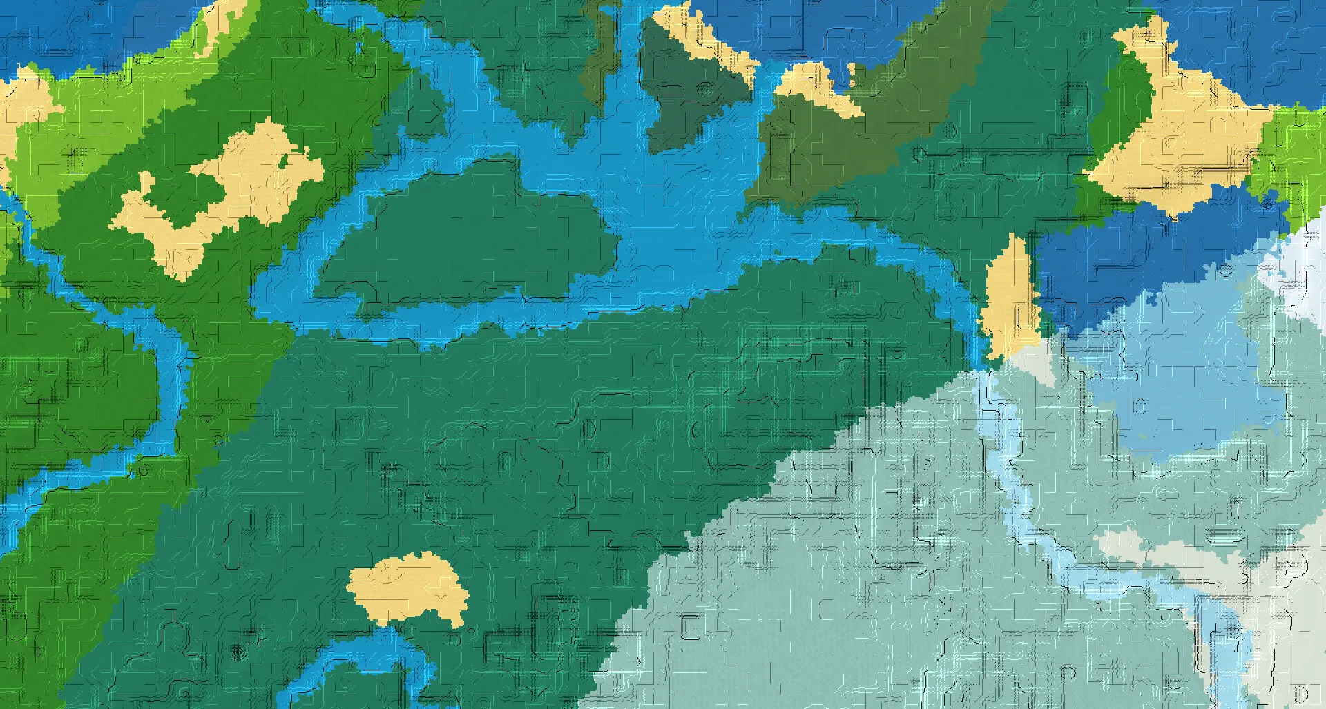 Seed map — Taiga village and Pillager outpost