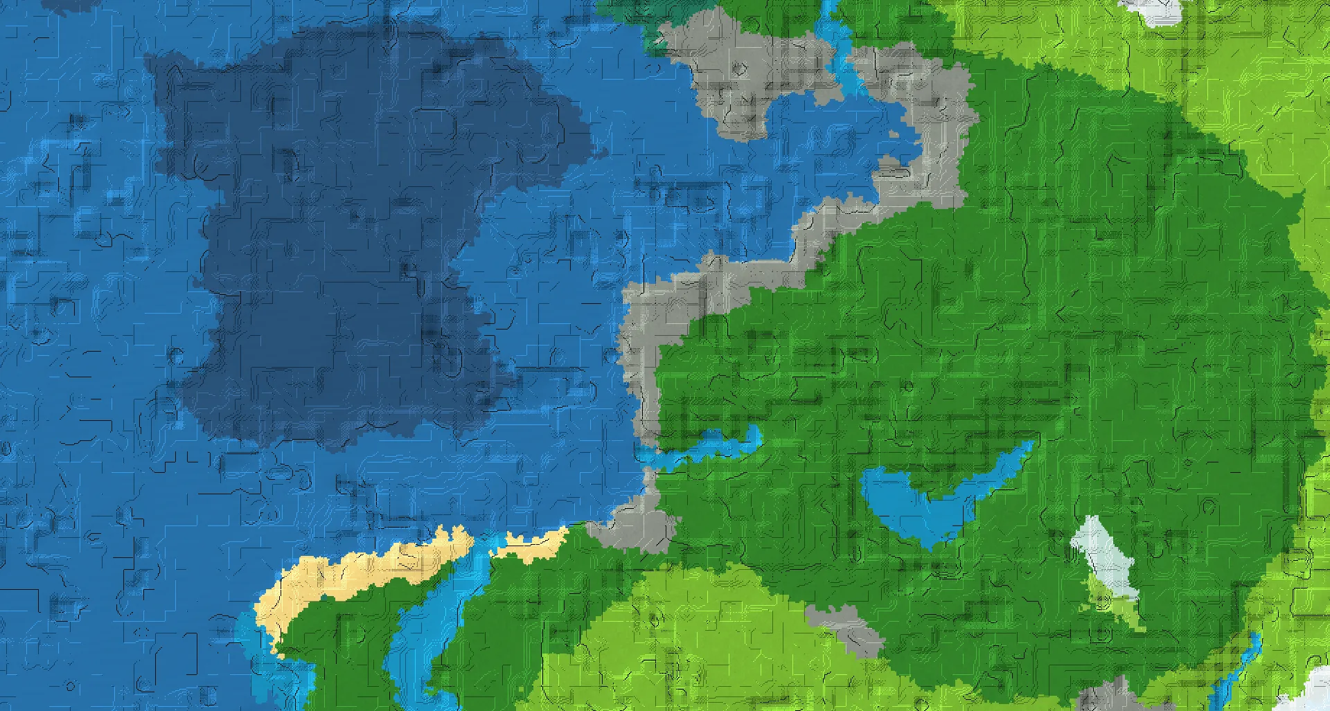 Seed map — Forest Start with Trial Chambers at 96, 0