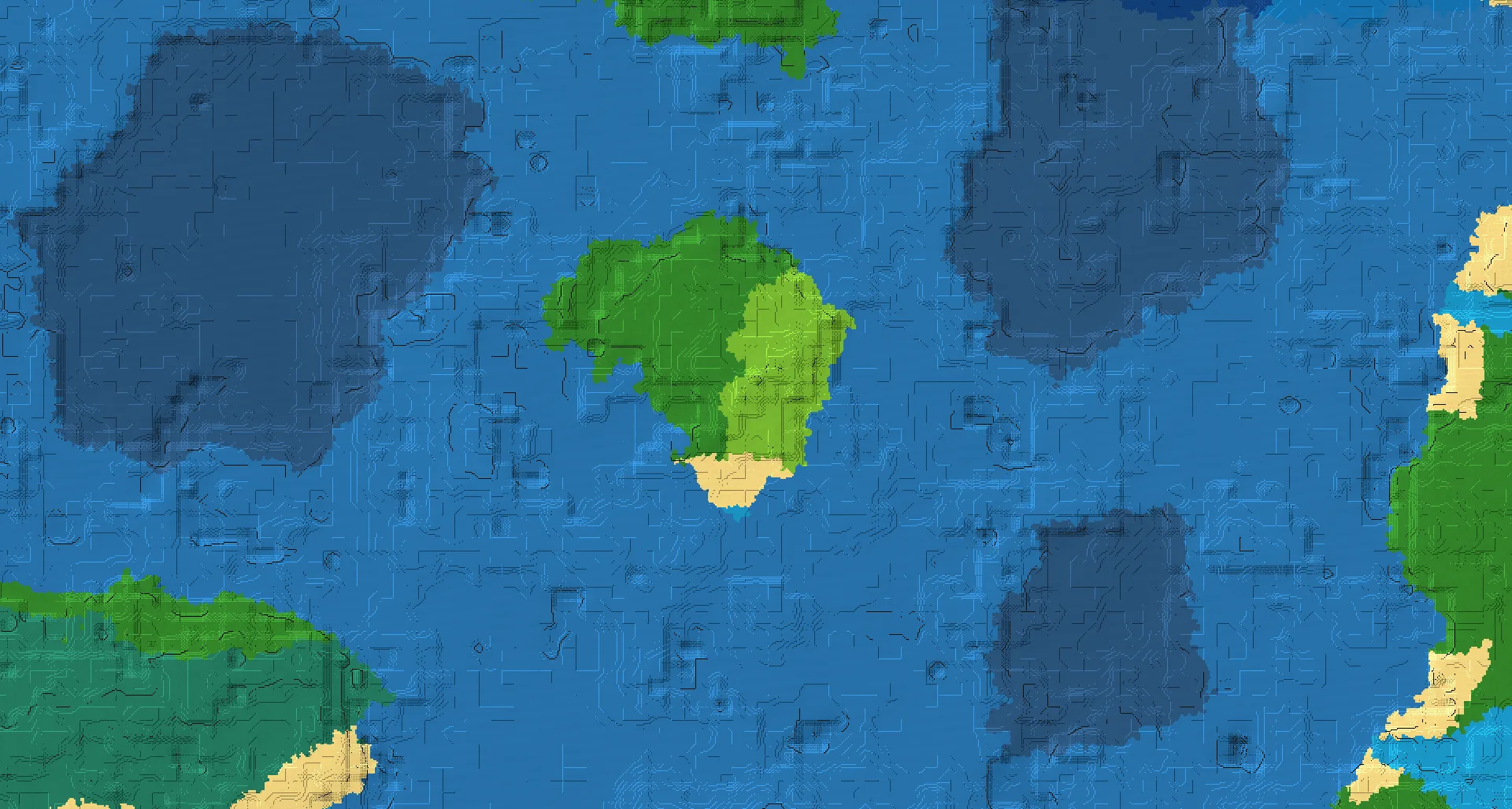 Seed map — Ocean castaway plains village