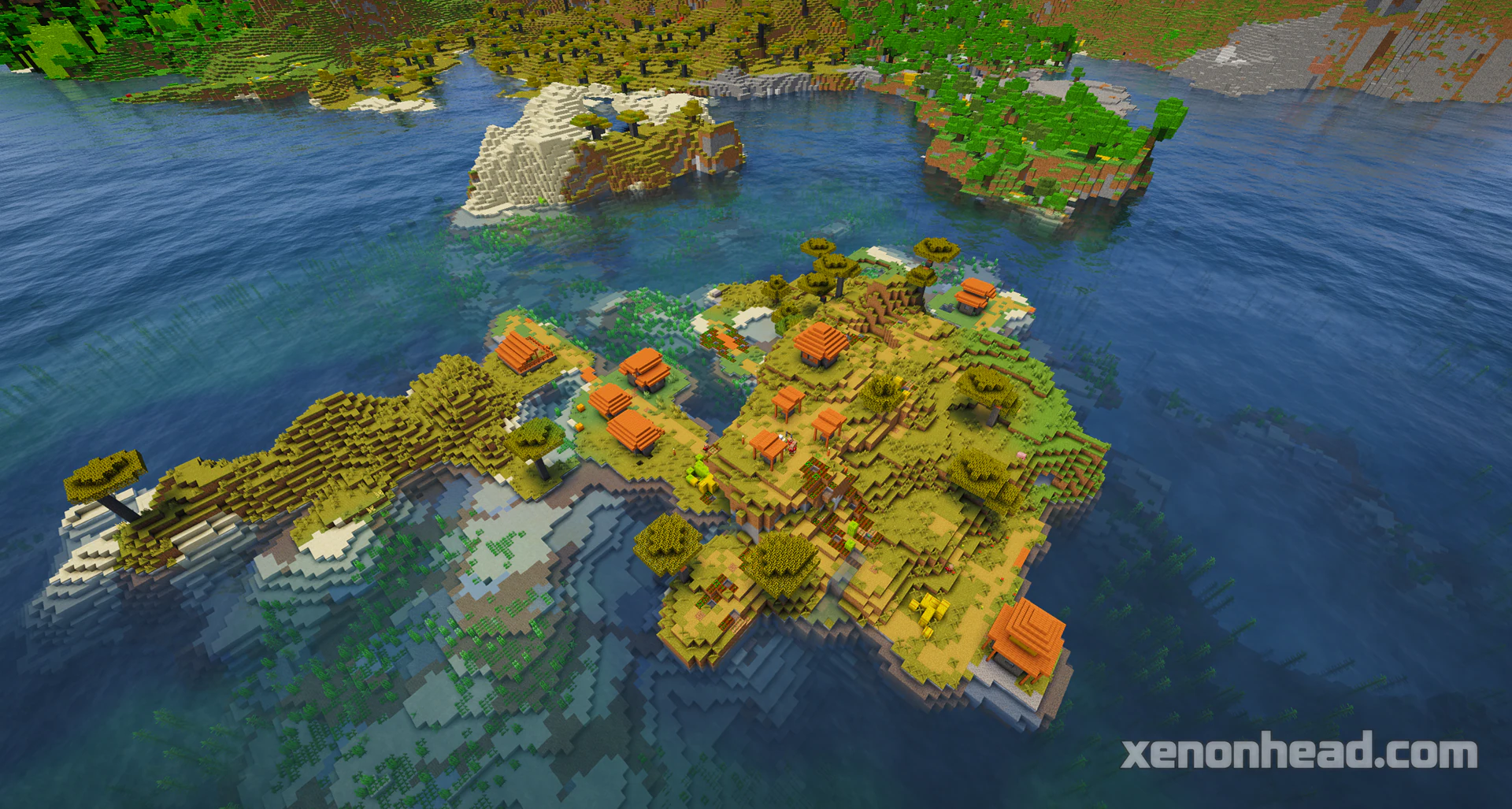 Savanna village island