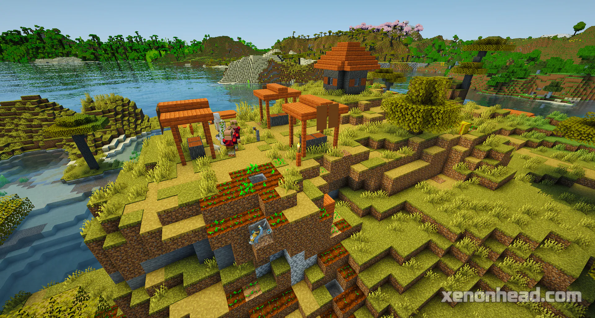 Savanna village island