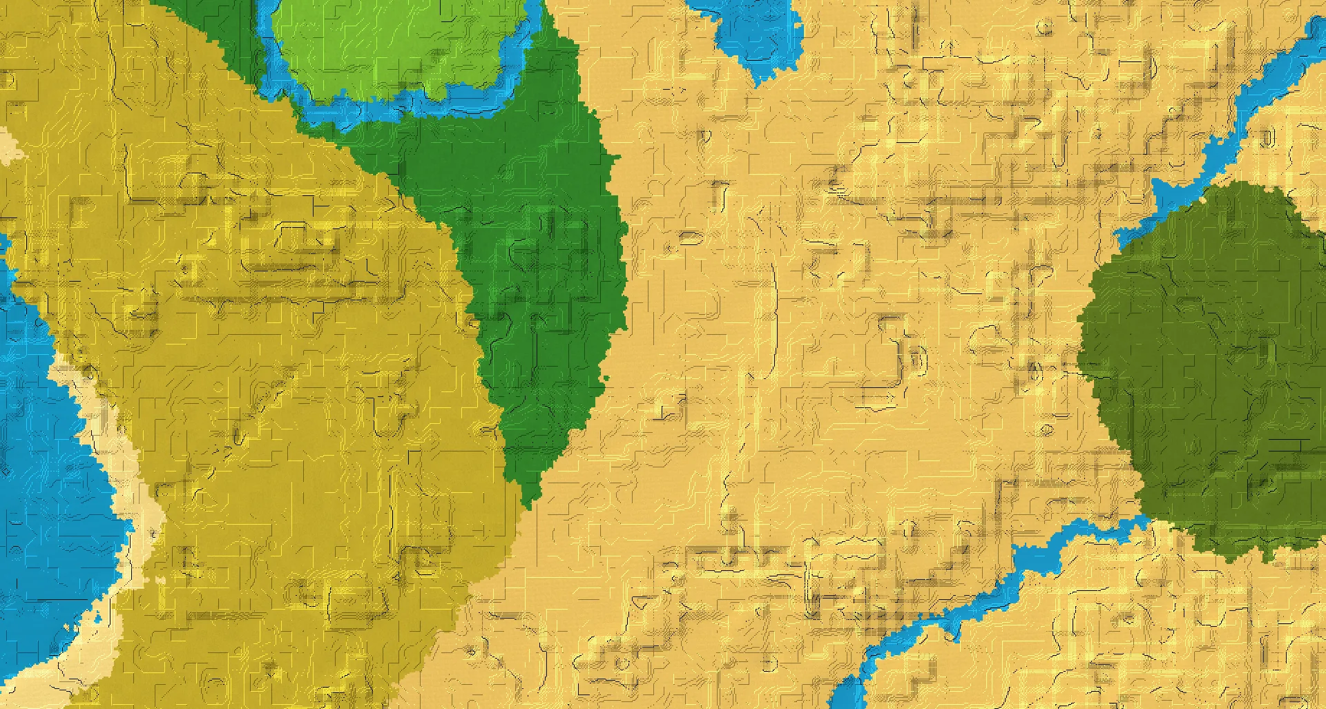 Seed map — Desert pyramid and Desert ruined portal