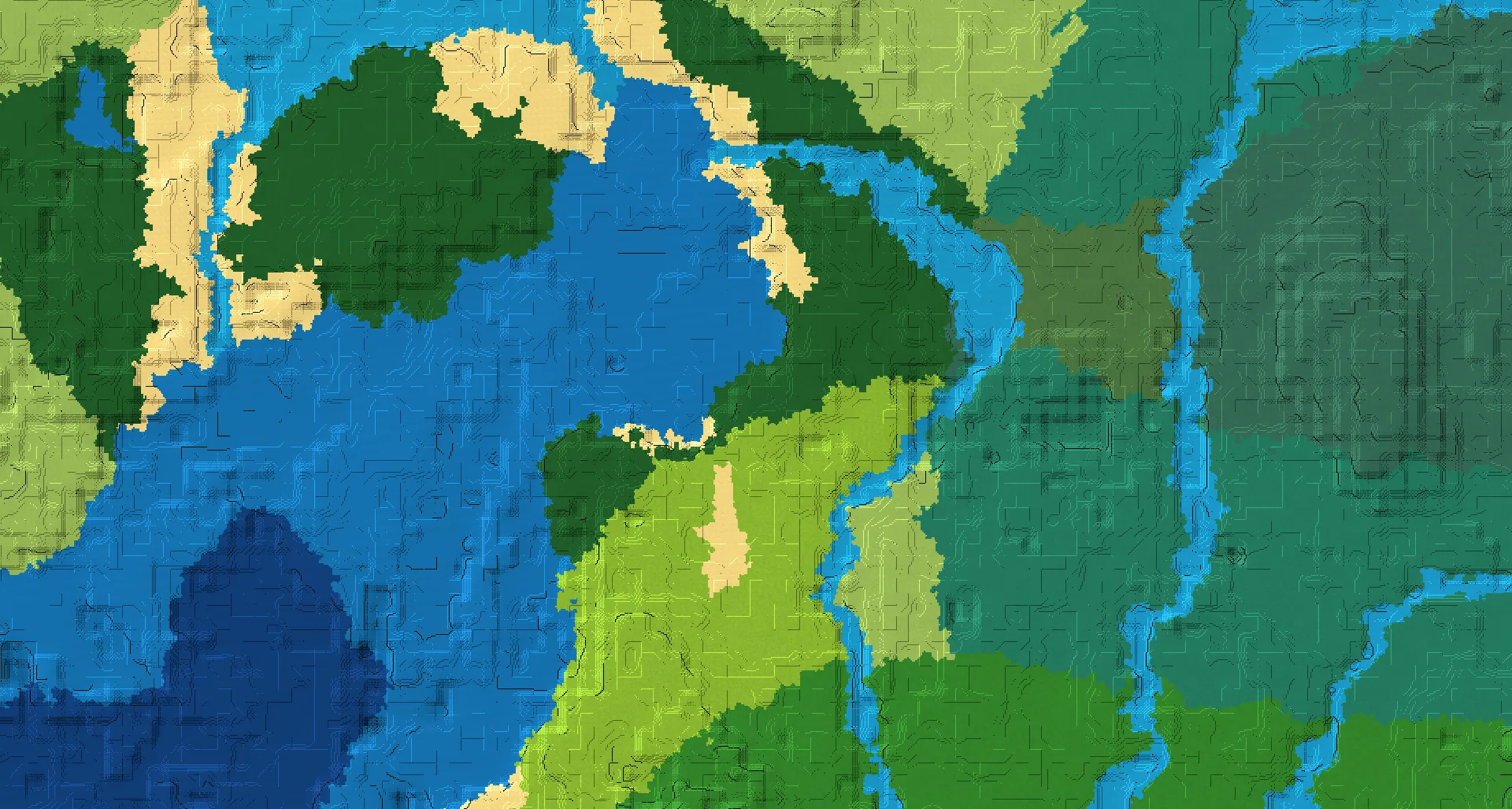Seed map — Dark oak & mushrooms