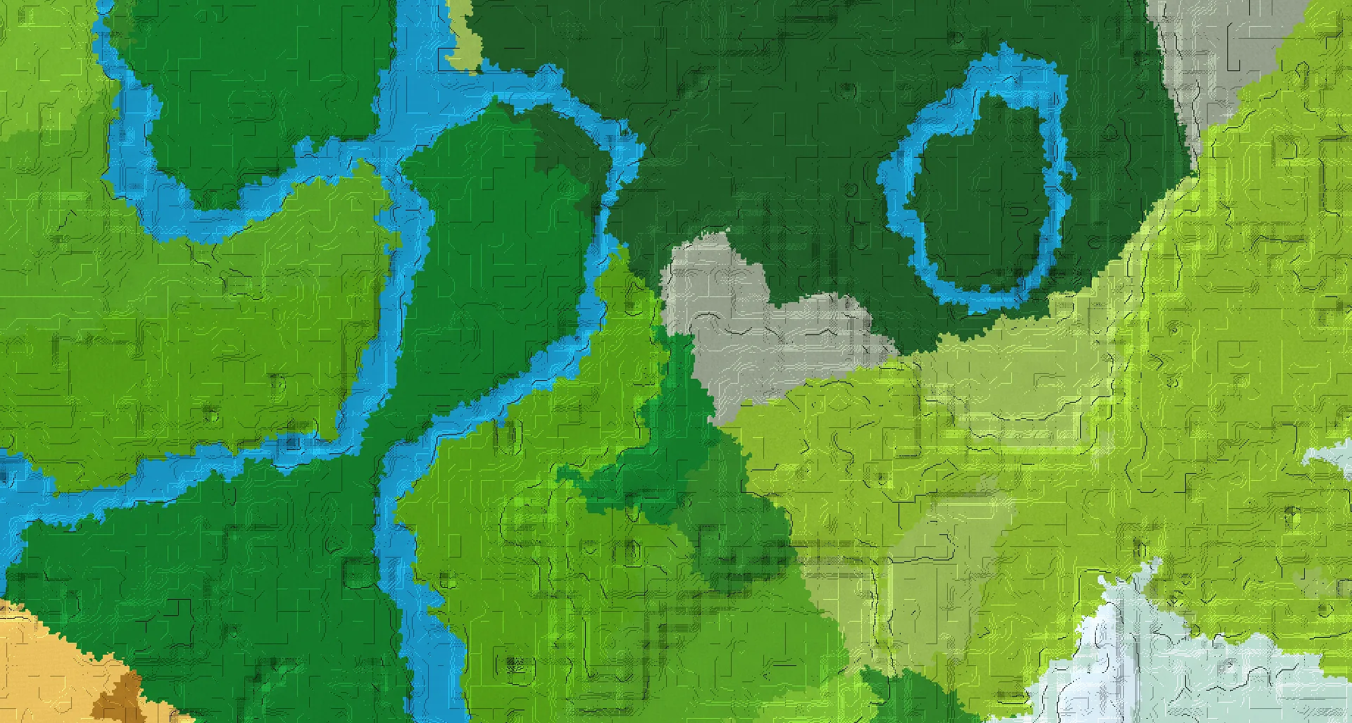 Seed map — Lush Caves West of a Dripstone Caves Start