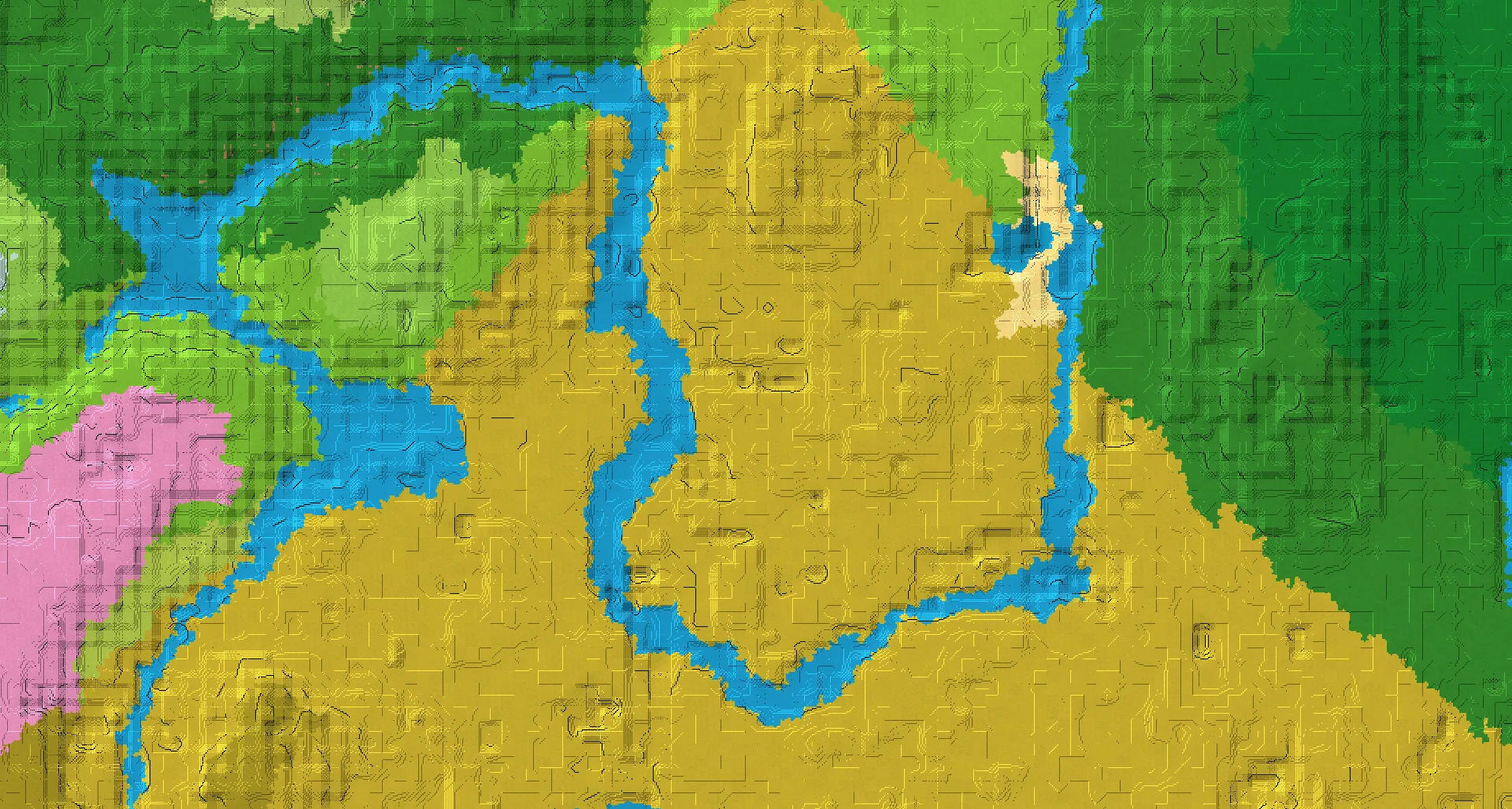 Seed map — Savanna Start with Village with Trial Chambers