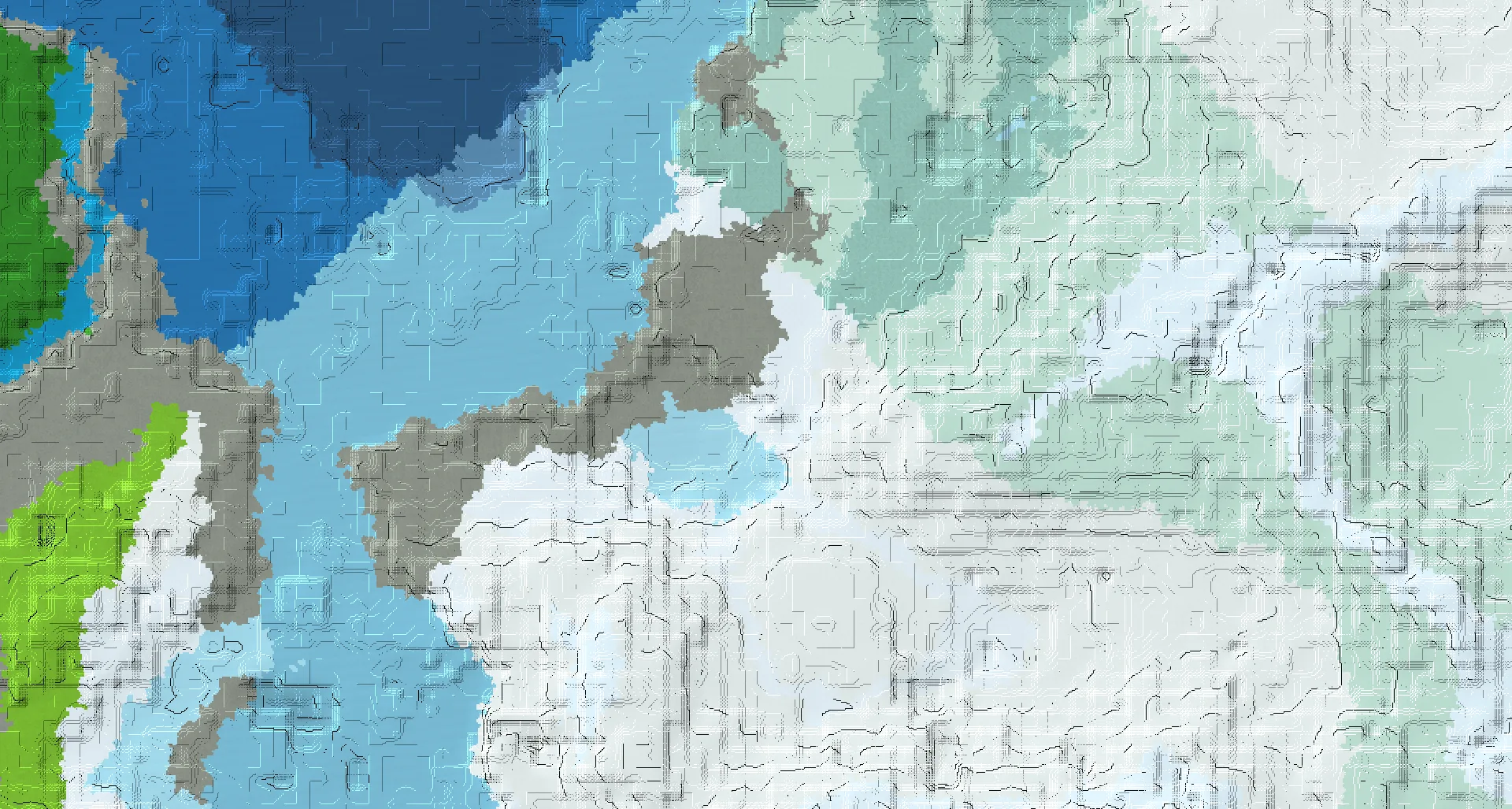 Seed map — Snowy village and Shipwreck with Snowy taiga abandoned camp