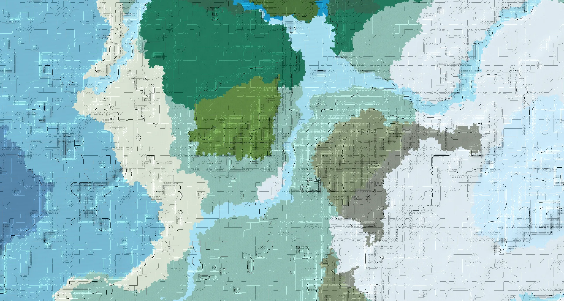 Seed map — Igloo Southwest of a Taiga Start