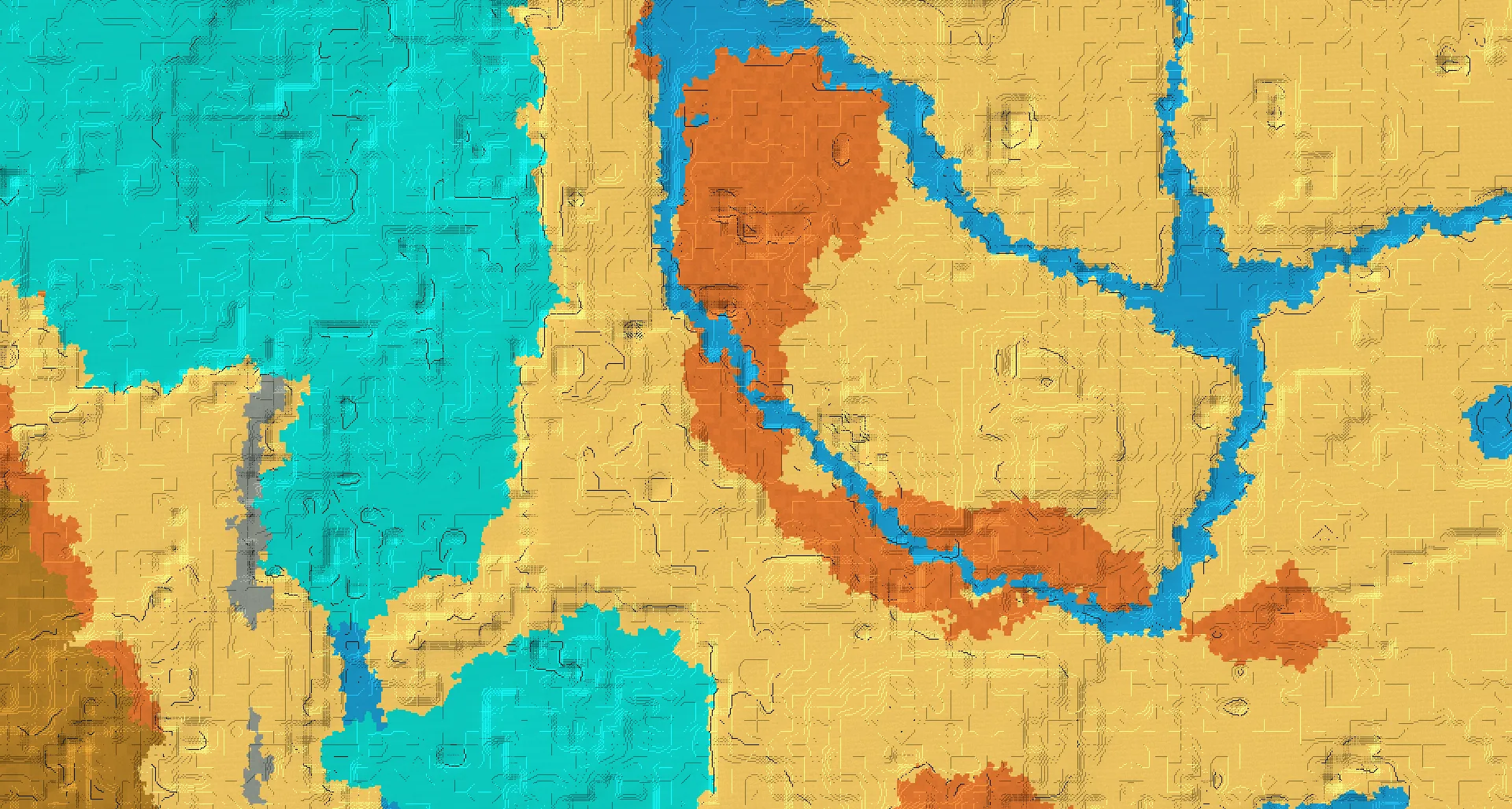 Seed map — Badlands West of a Desert Start