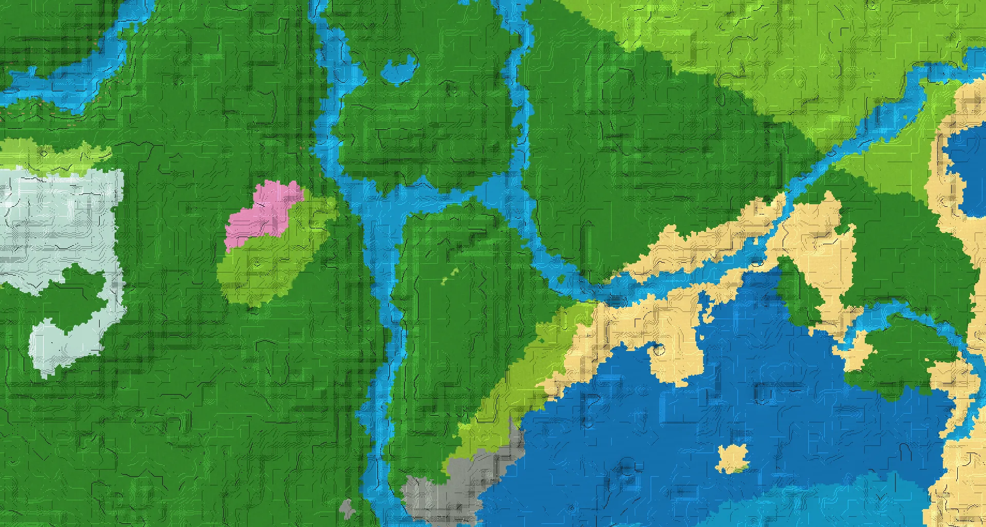 Seed map — Forest Start with Ruined Portal with Ancient City