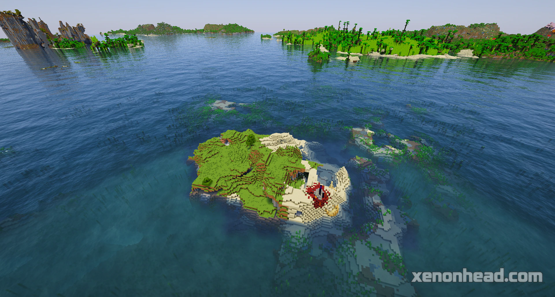 Shipwreck portal & pillager outpost islands