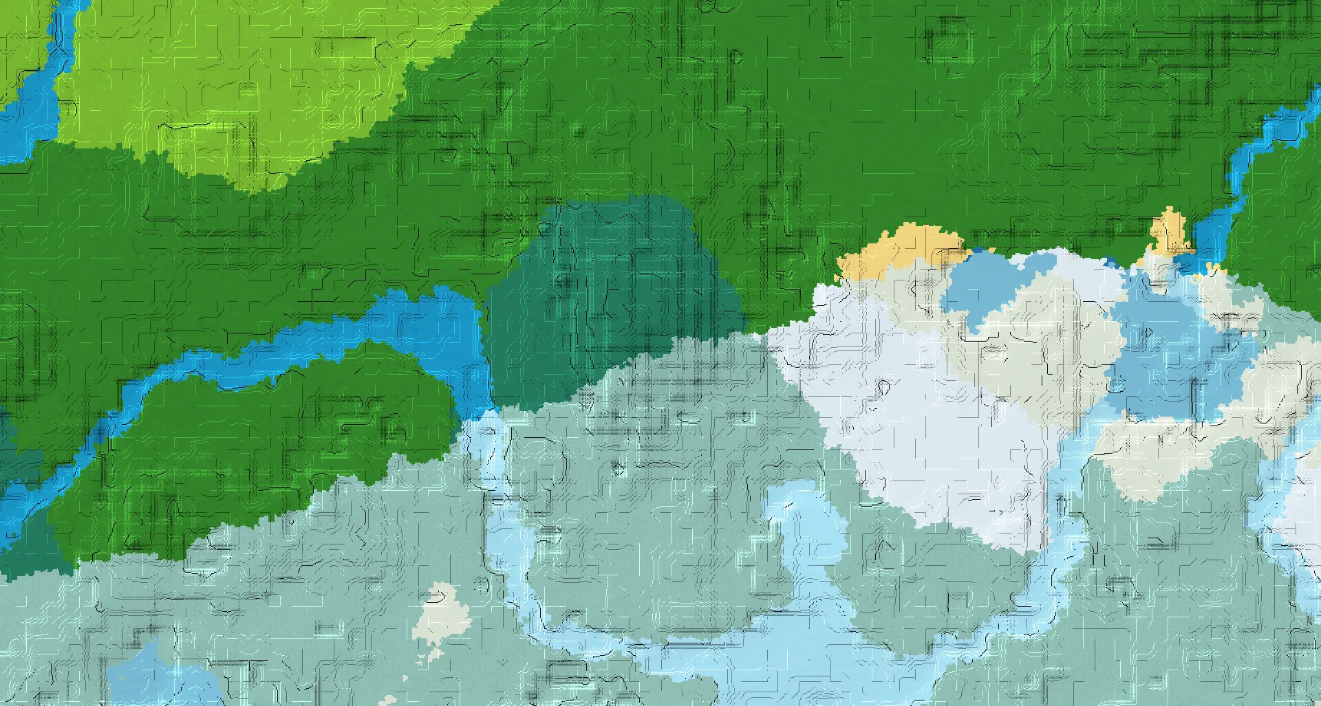 Seed map — Igloo Northeast of a Snowy Taiga Start