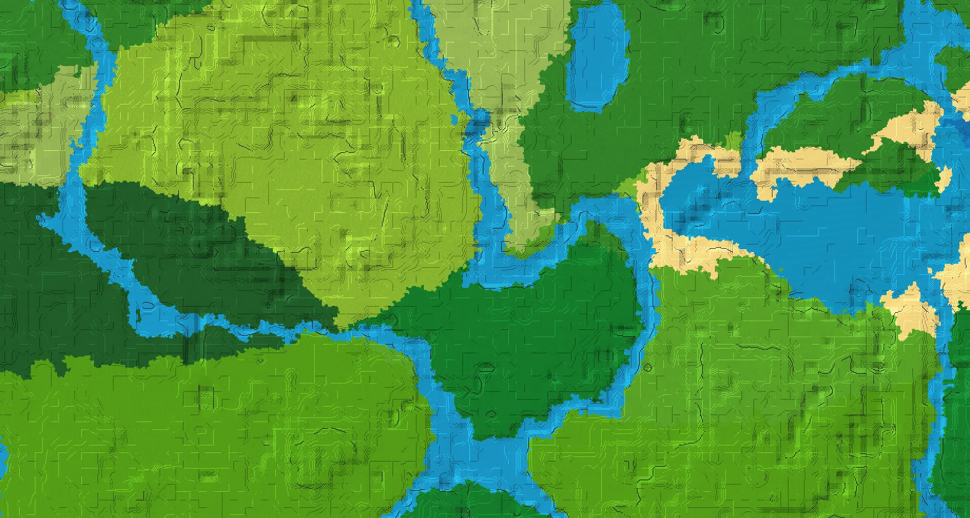 Seed map — River East of a Birch Forest Start with Ruined Portal