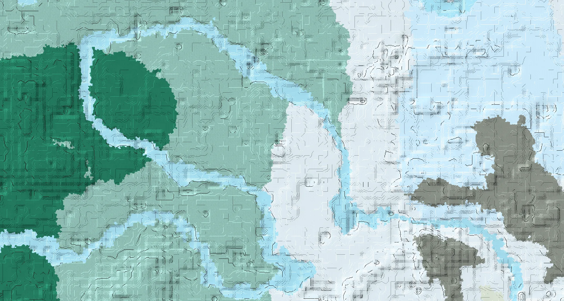 Seed map — Igloo East of a Snowy Taiga Start