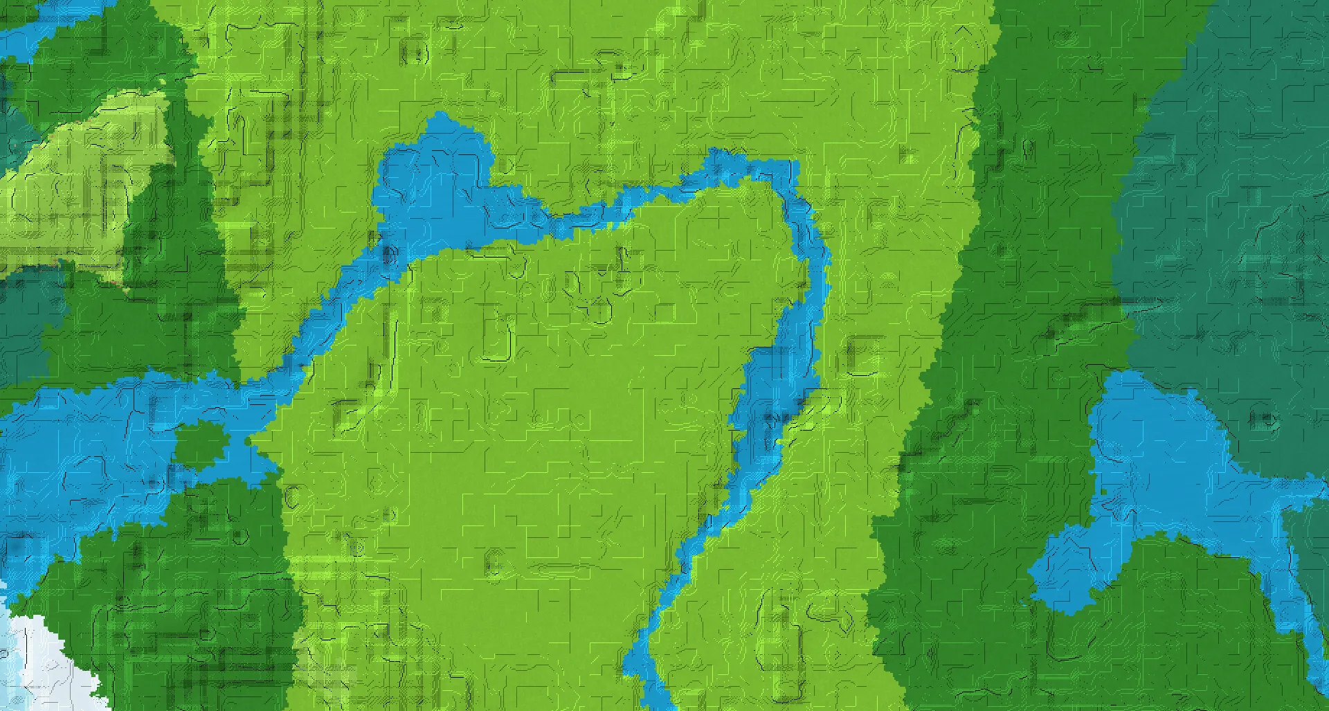 Seed map — Village East of the Plains Start with Ruined Portal