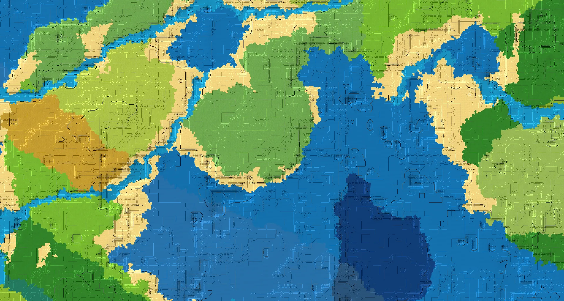 Seed map — Flower Forest Start with Ruined Portal with Trial Chambers