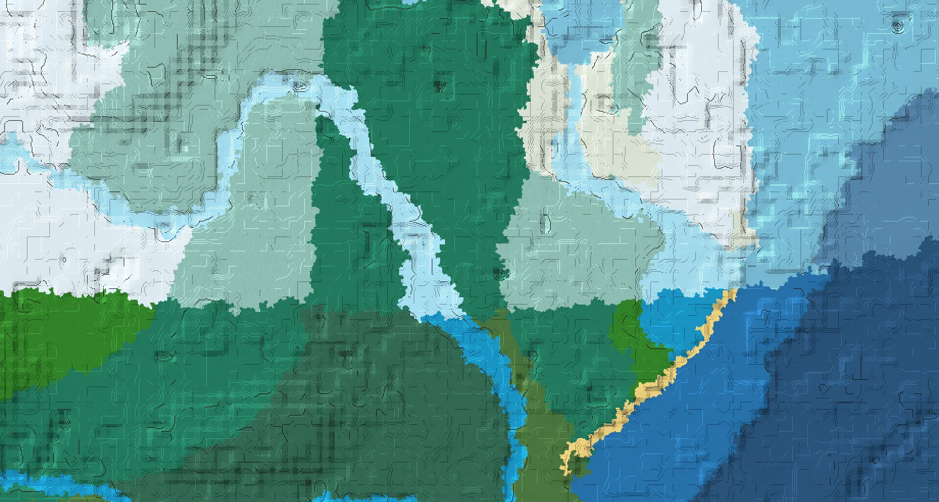 Seed map — Village and Lush Caves from Old Growth Spruce Taiga