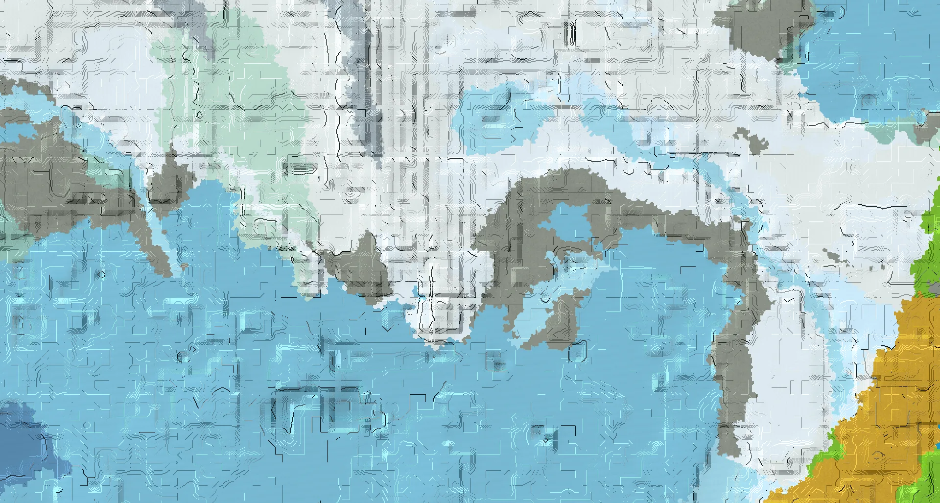 Seed map — Village and Igloo from Snowy Slopes
