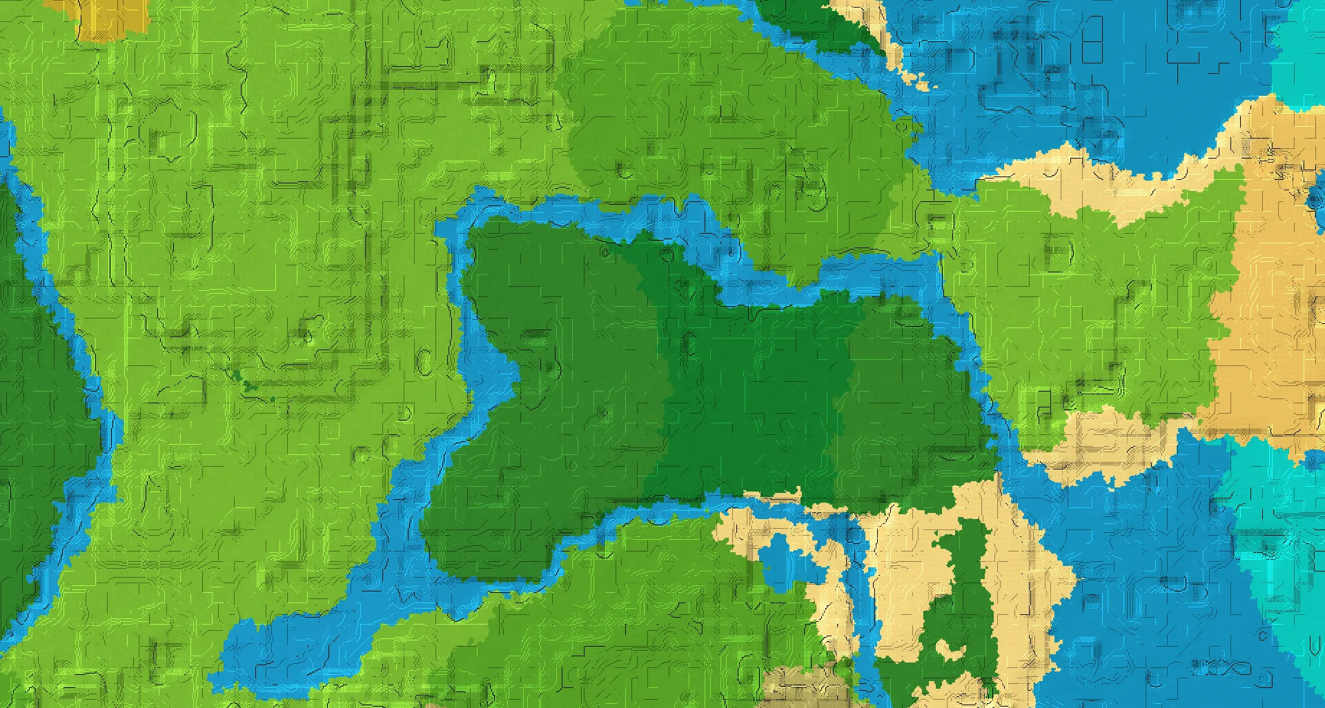 Seed map — Jungle East of a Plains Start