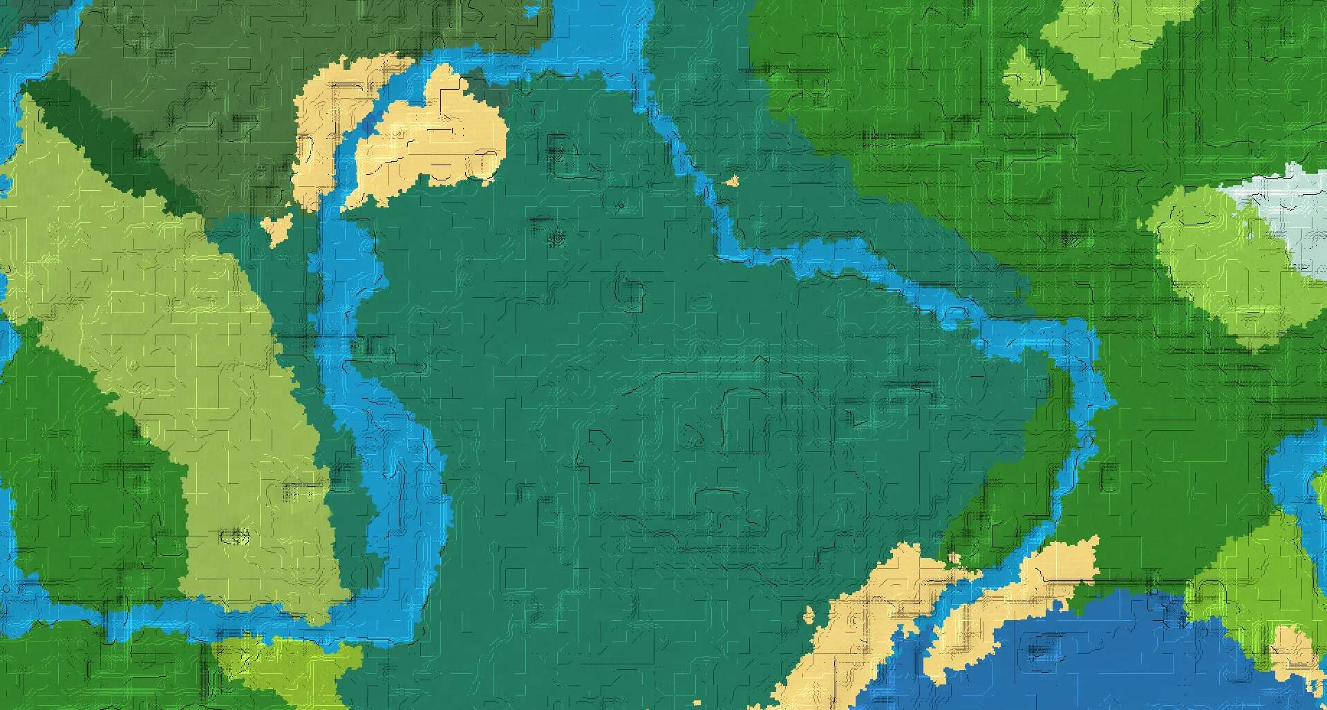 Seed map — Village and Trial Chambers from Taiga