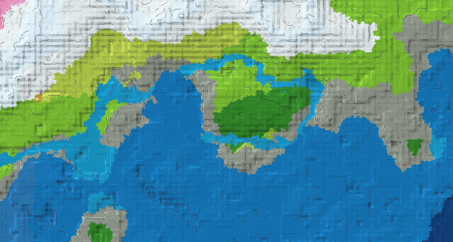 Seed map — Forest Start with Trial Chambers with Ancient City
