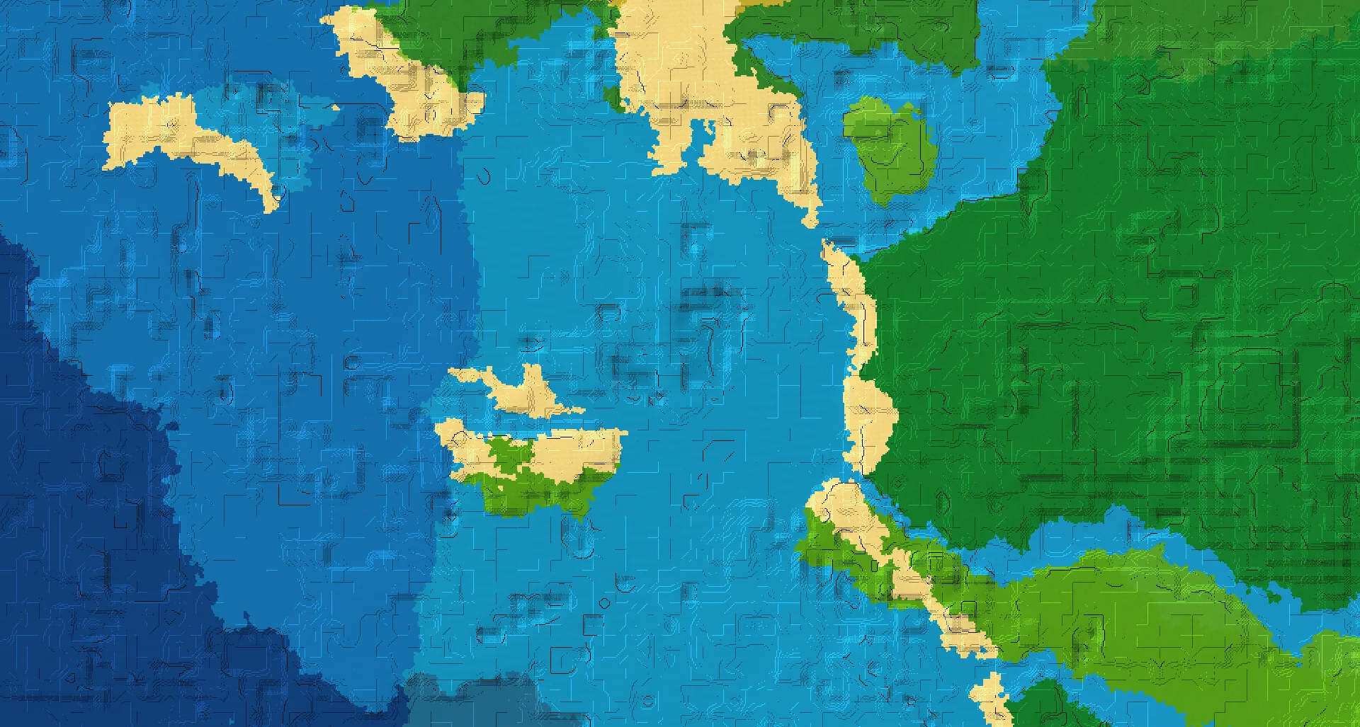 Seed map — Shipwreck and Trial Chambers from Beach