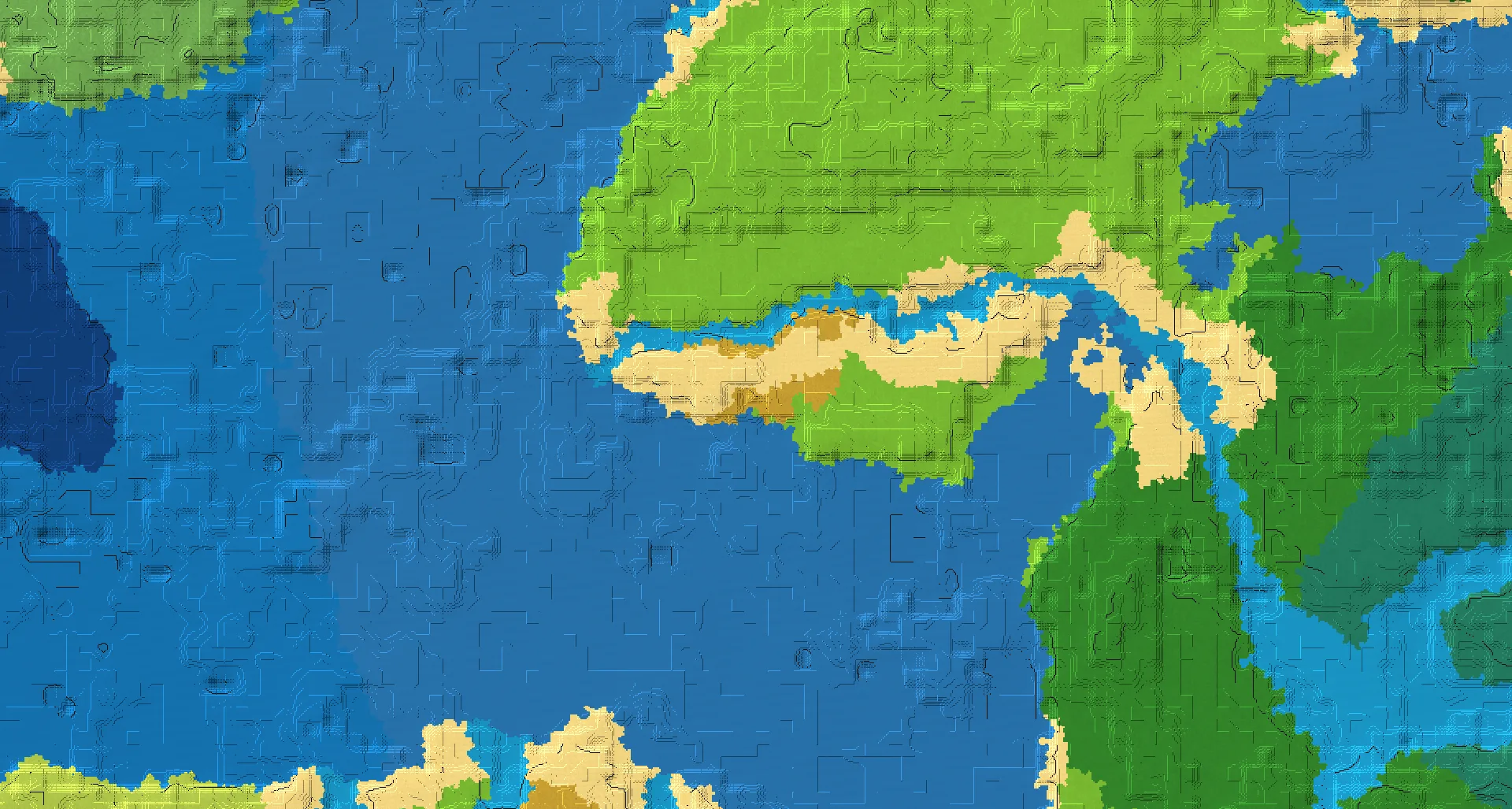 Seed map — Dappled Forest Southwest of a Plains Start at -152, 136