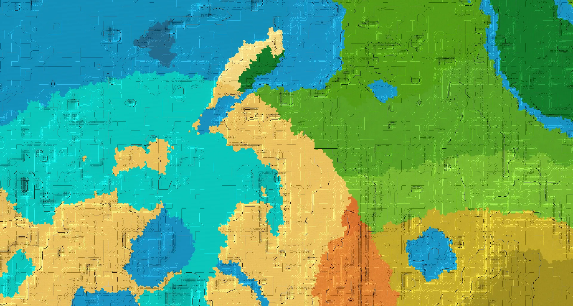 Seed map — Jungle Edge Village on a Quiet Bay