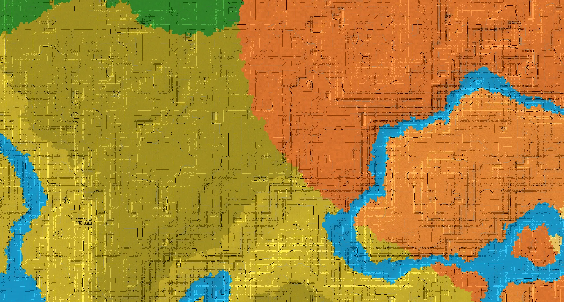 Seed map — Badlands Southeast of a Dripstone Caves Start