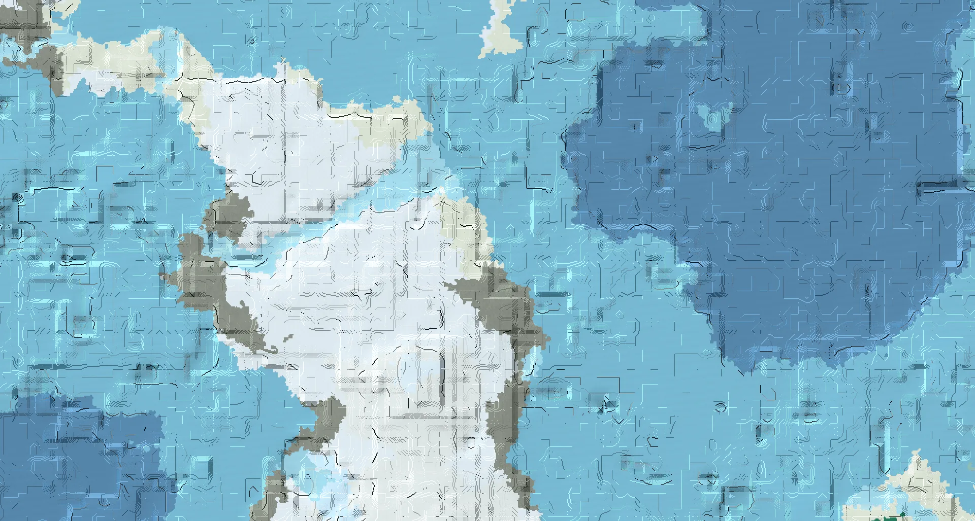 Seed map — Buried Treasure North of a Snowy Slopes Start