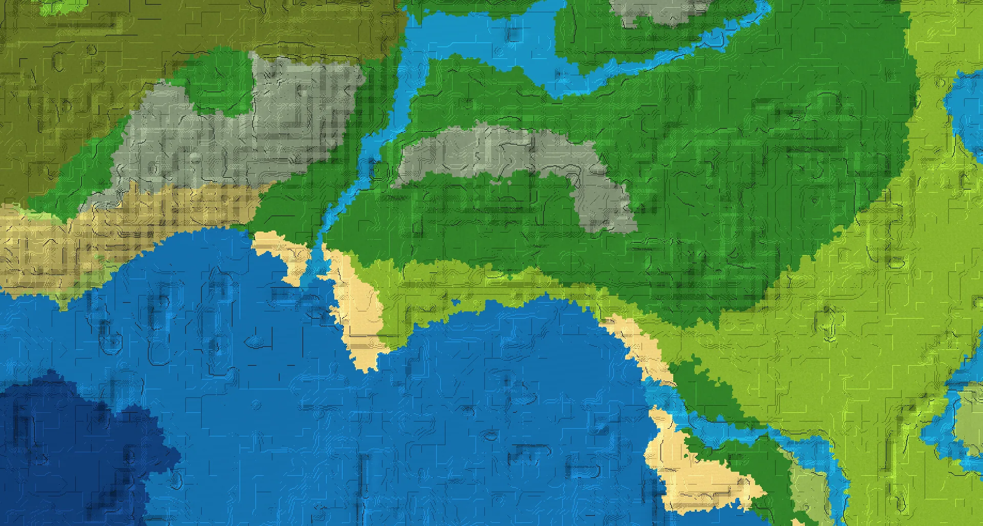 Seed map — Birch Forest At the same X/Z position as a Forest Start