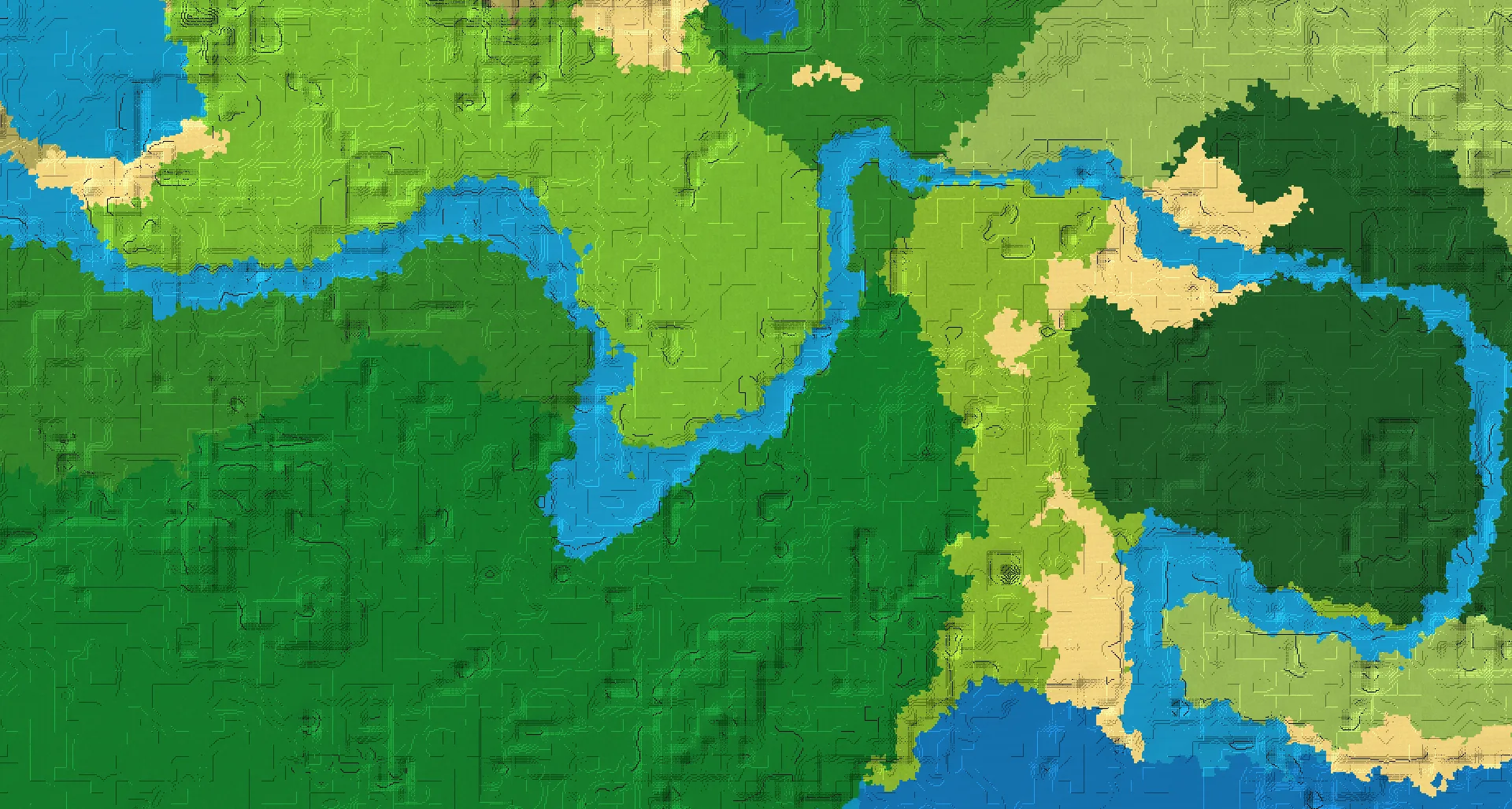 Seed map — River West of a Jungle Start