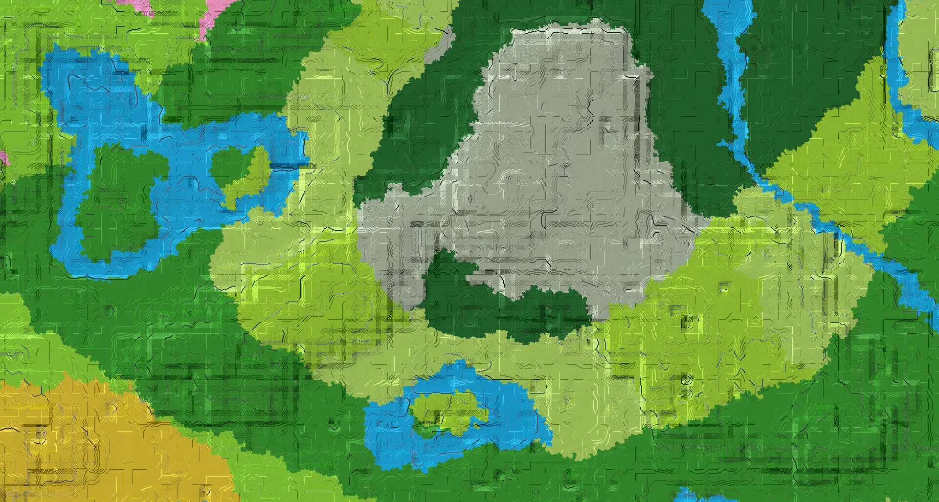 Seed map — Abandoned Camp and Pale Garden from Old Growth Birch Forest