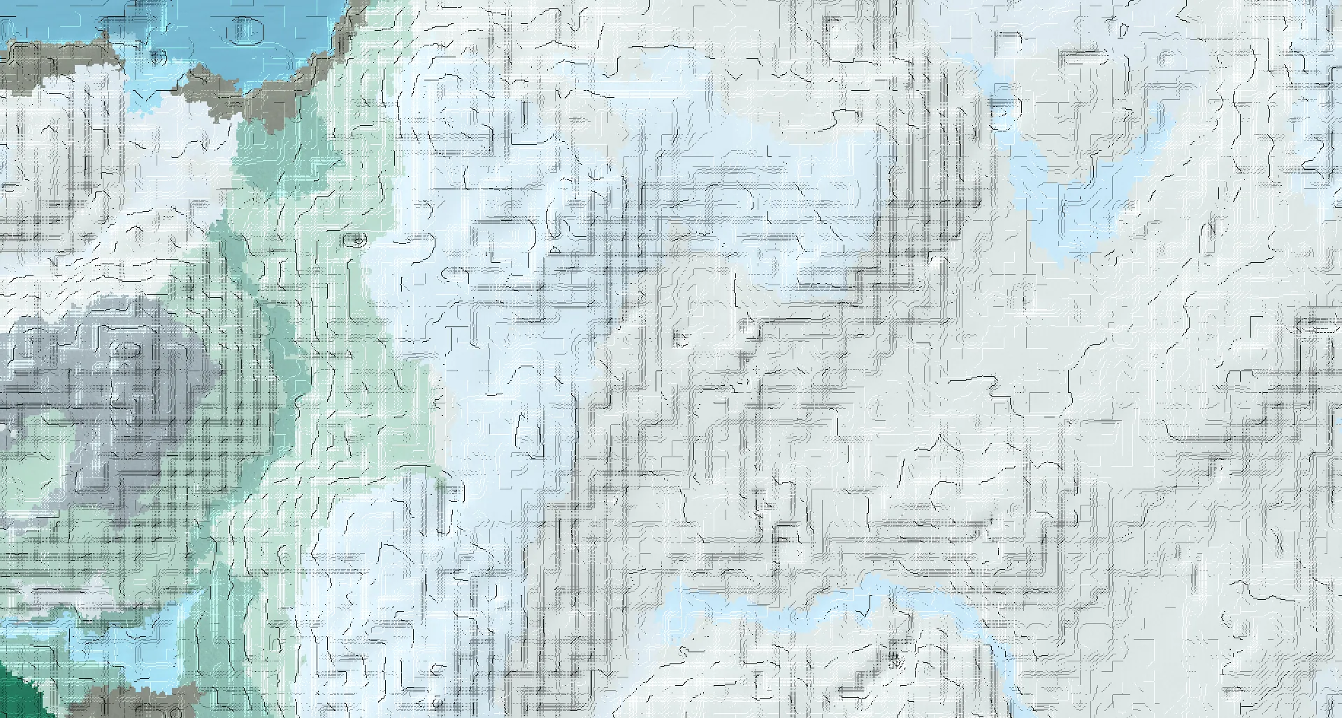 Seed map — Grove Start and an Ancient City Route with Village