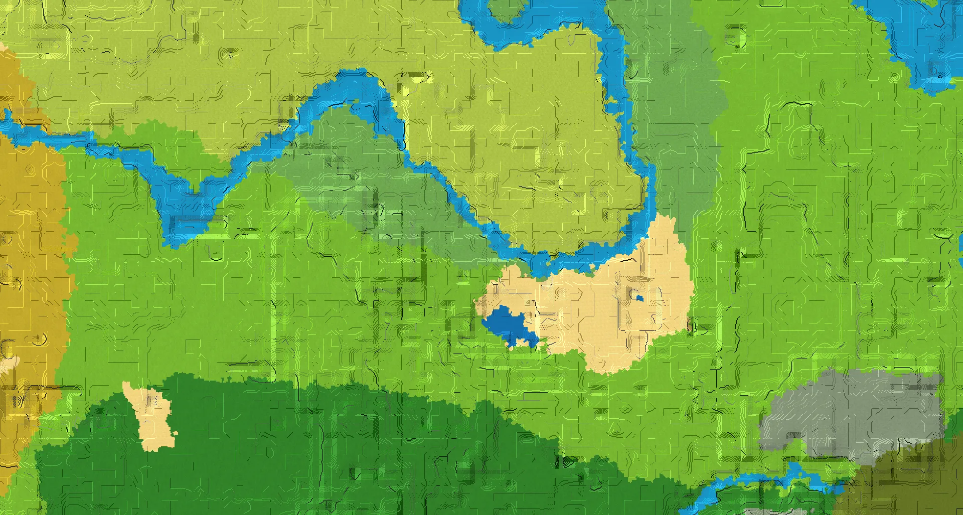 Seed map — Flower Forest North of a Forest Start with Trial Chambers