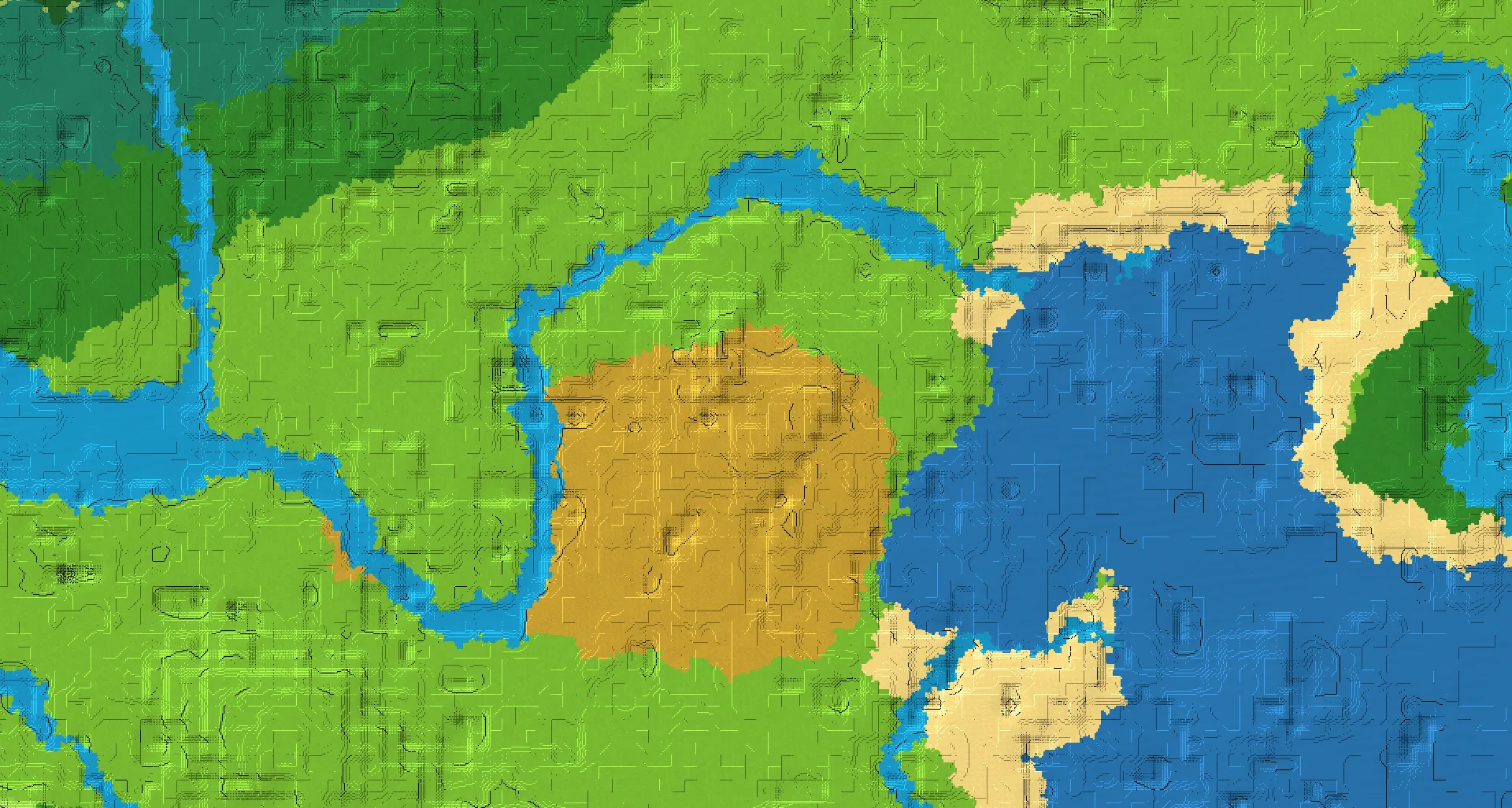 Seed map — Dappled forest abandoned camp and Flooded sulfur caves