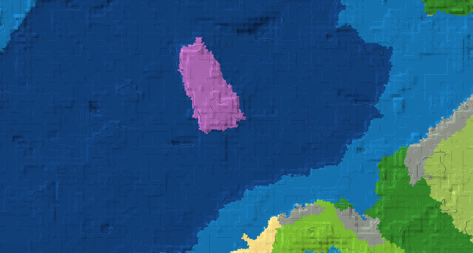 Seed map — Small Mushroom Isle and Sunken Ship