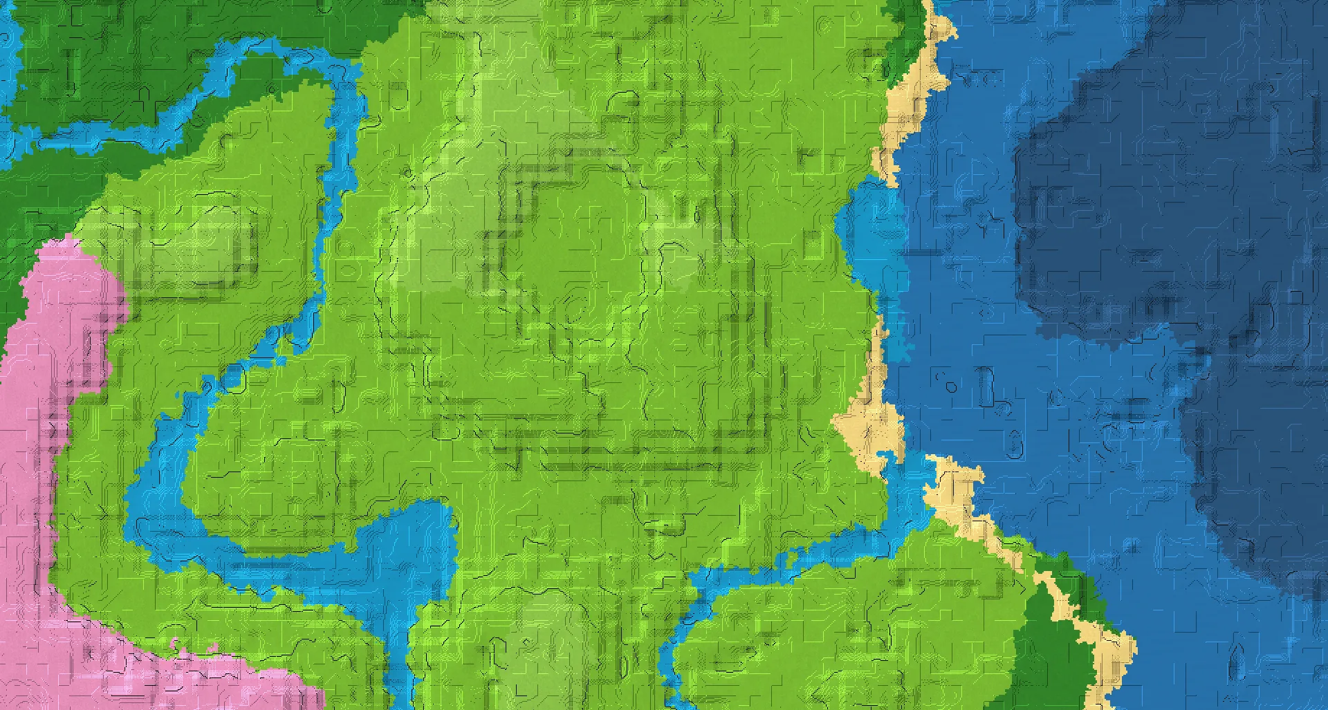 Seed map — Plains Start with Ruined Portal with Pillager Outpost
