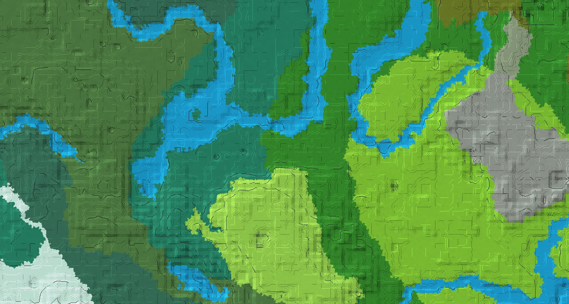 Seed map — Forest Start with Trial Chambers at 0, 0 (Seed 3533018056516293339)