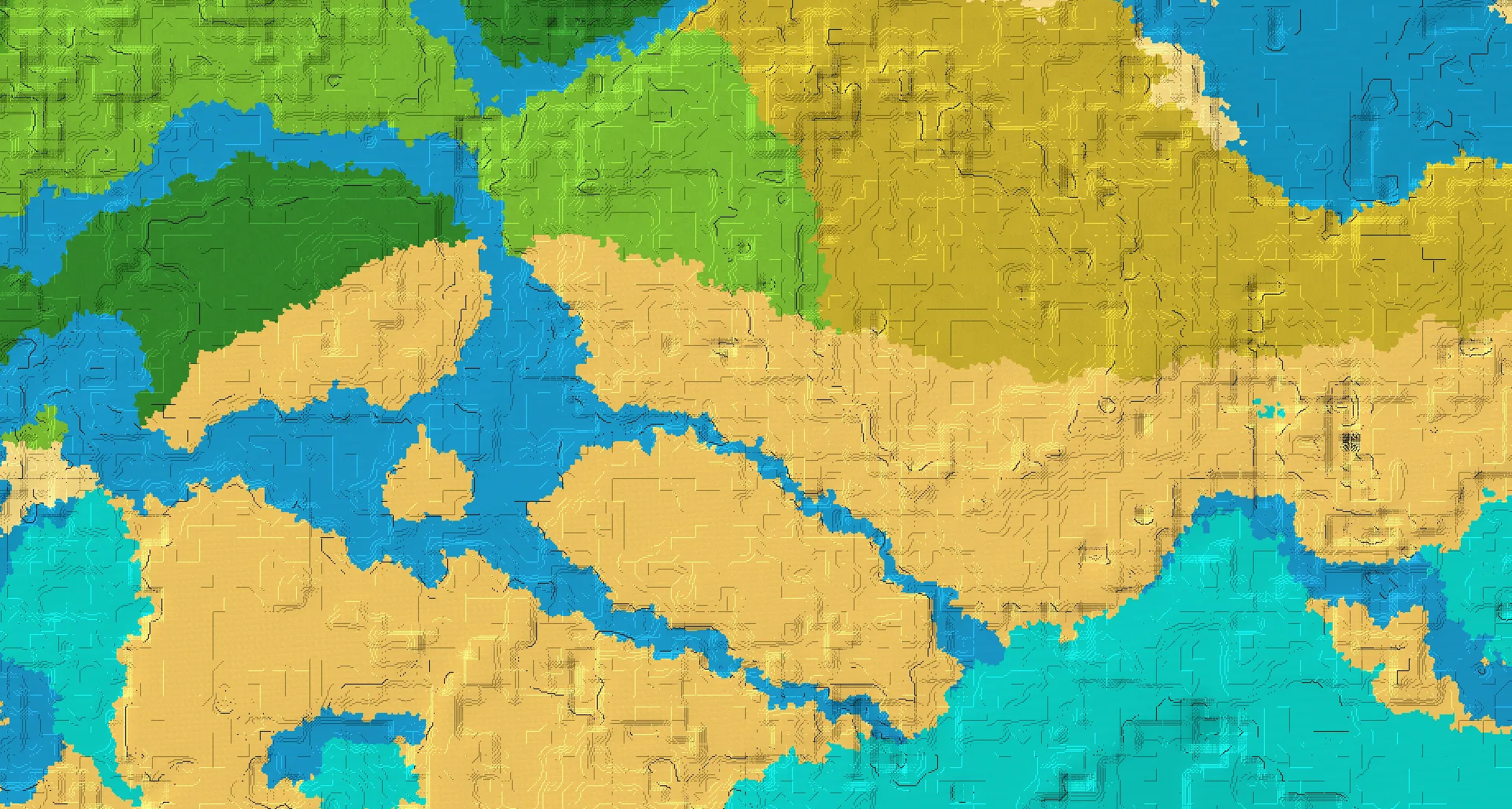 Seed map — Desert Temple South of a Savanna Start