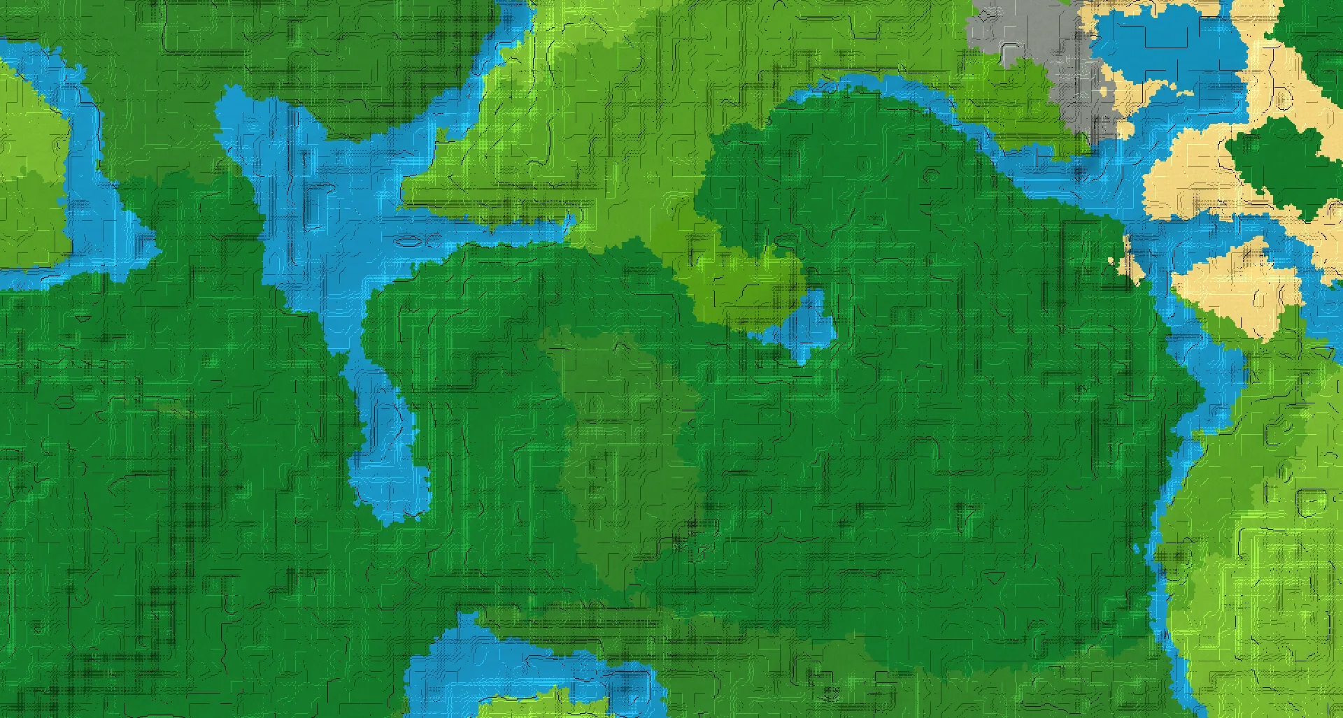 Seed map — Lush Caves Northeast of a Dripstone Caves Start
