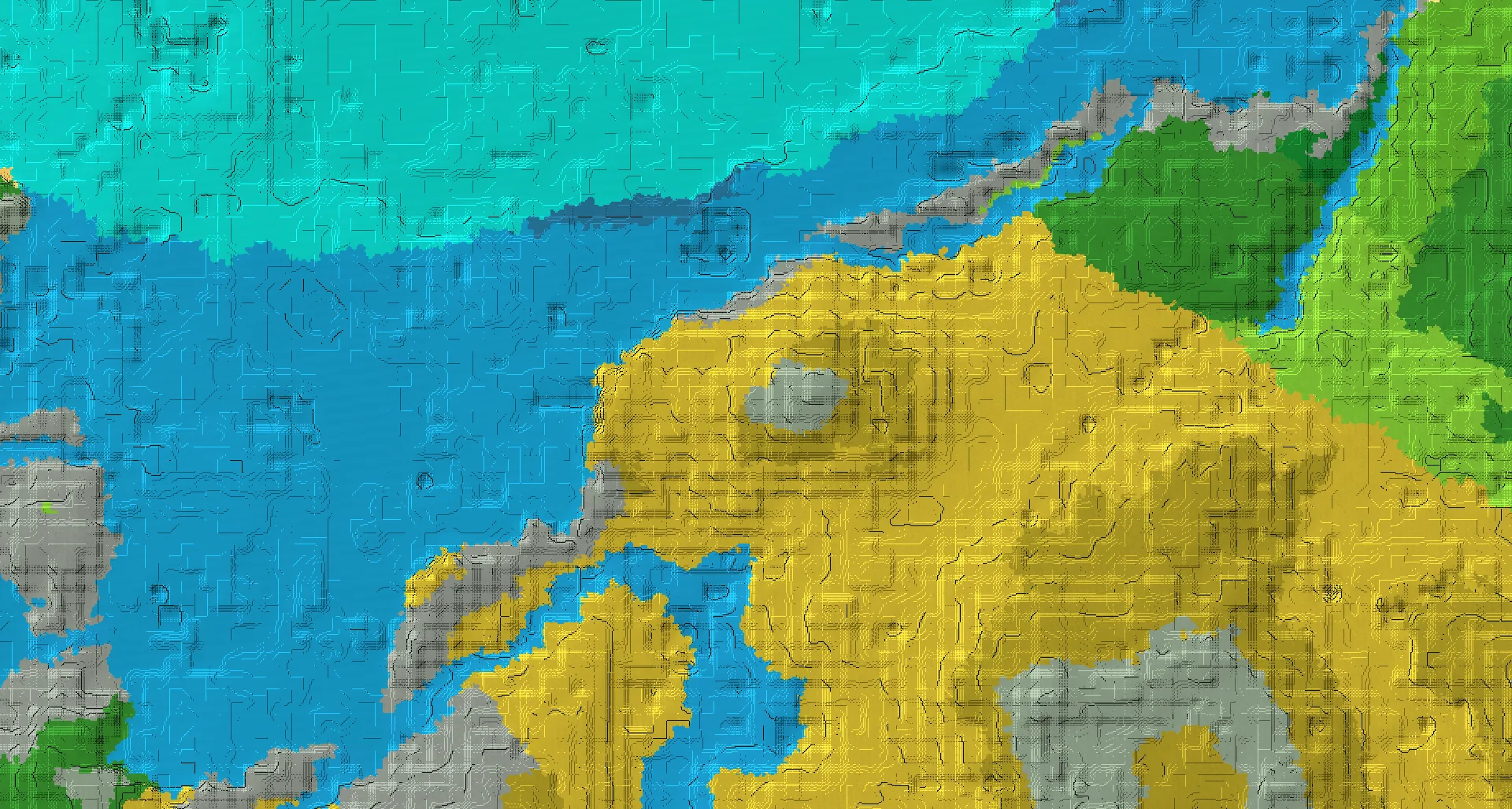 Seed map — Stony Peaks East of a Savanna Start