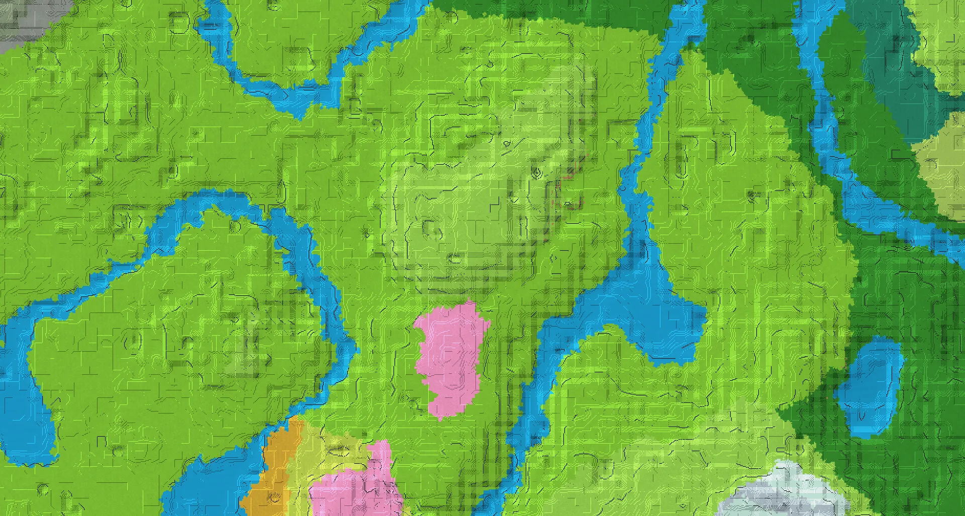 Seed map — 3 Villages near a Plains Start with Ruined Portal