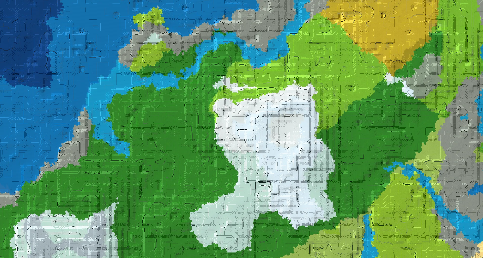 Seed map — Frozen Peaks Southeast of a Birch Forest Start