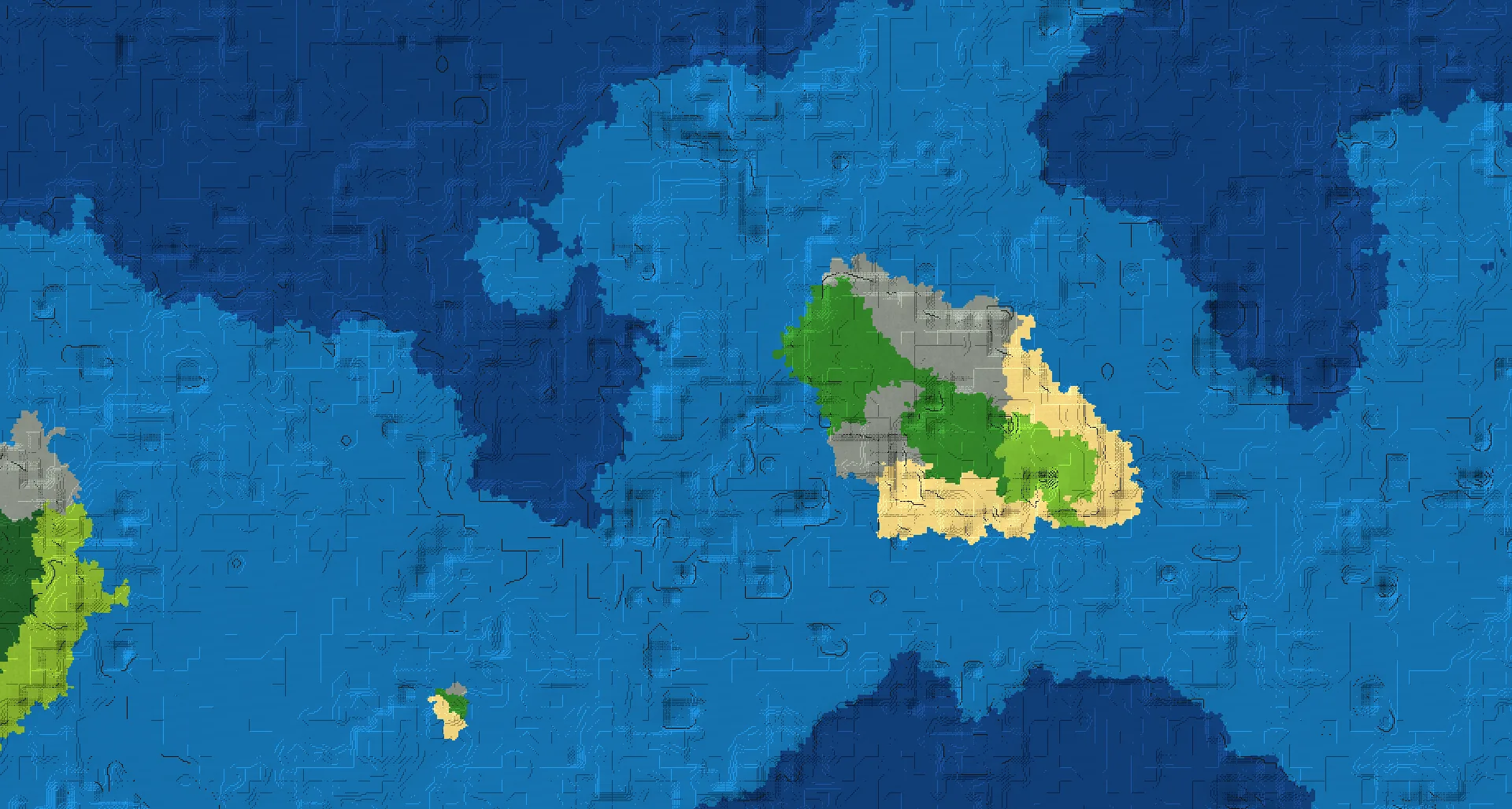 Seed map — Forest Ocean Start with a Shipwreck