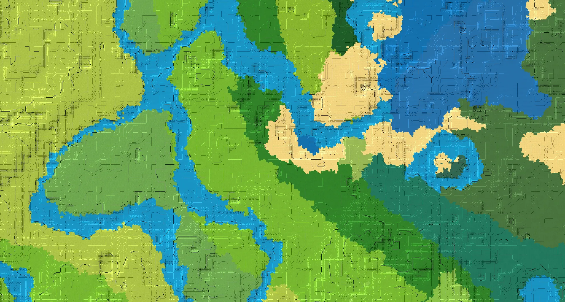 Seed map — Buried Treasure Northeast of a Flower Forest Start